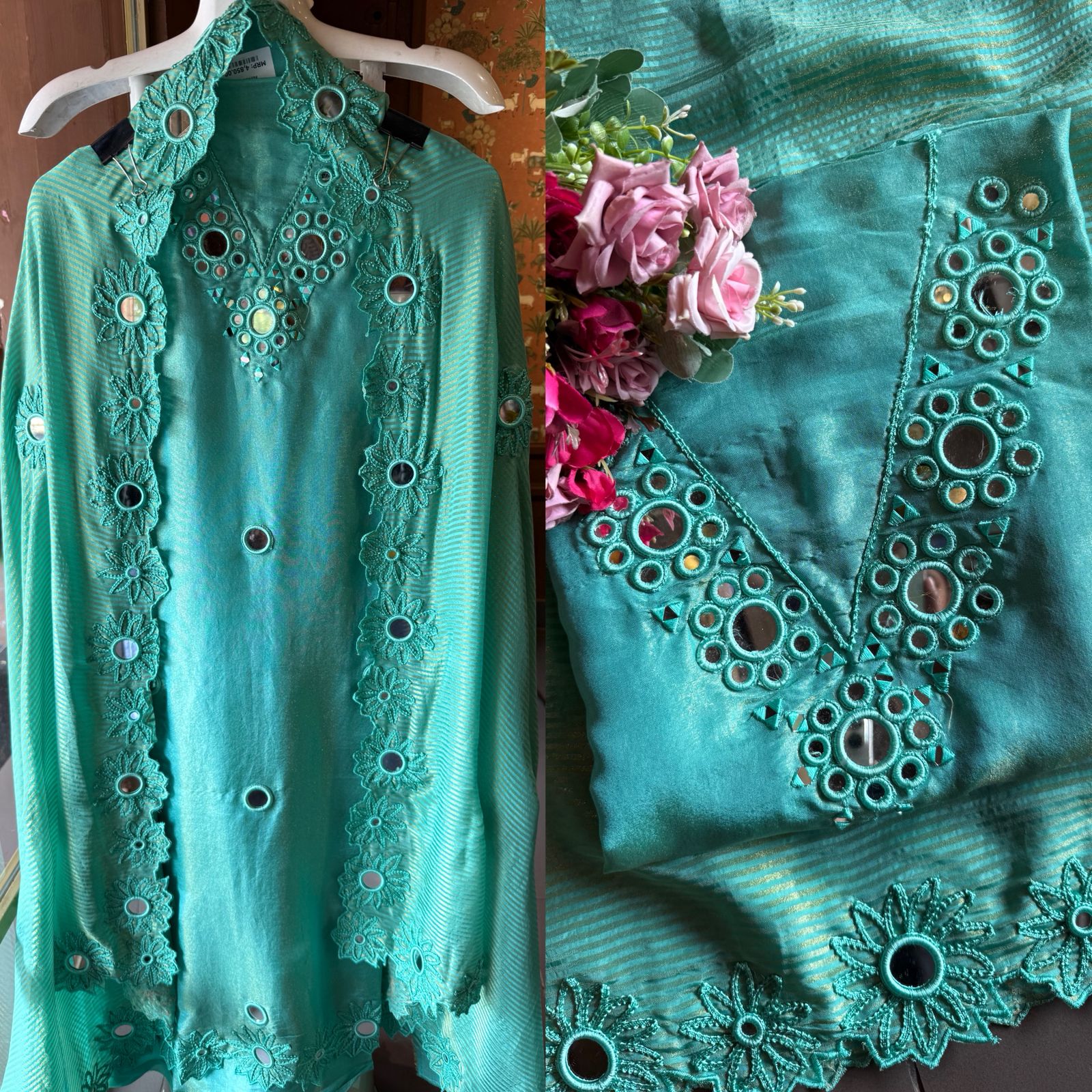 Shimmer tissue unstitched Suits