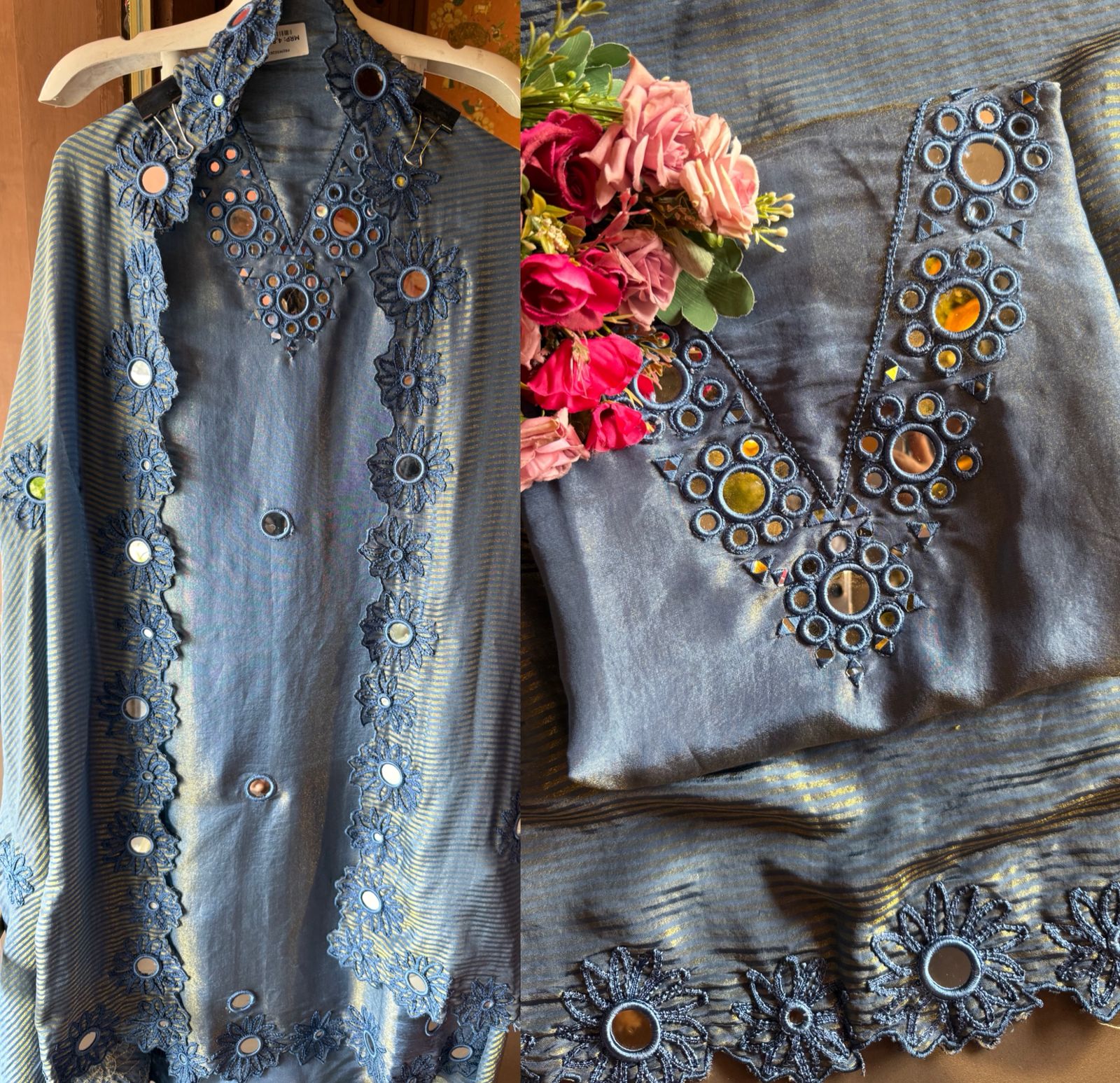 Shimmer tissue unstitched Suits