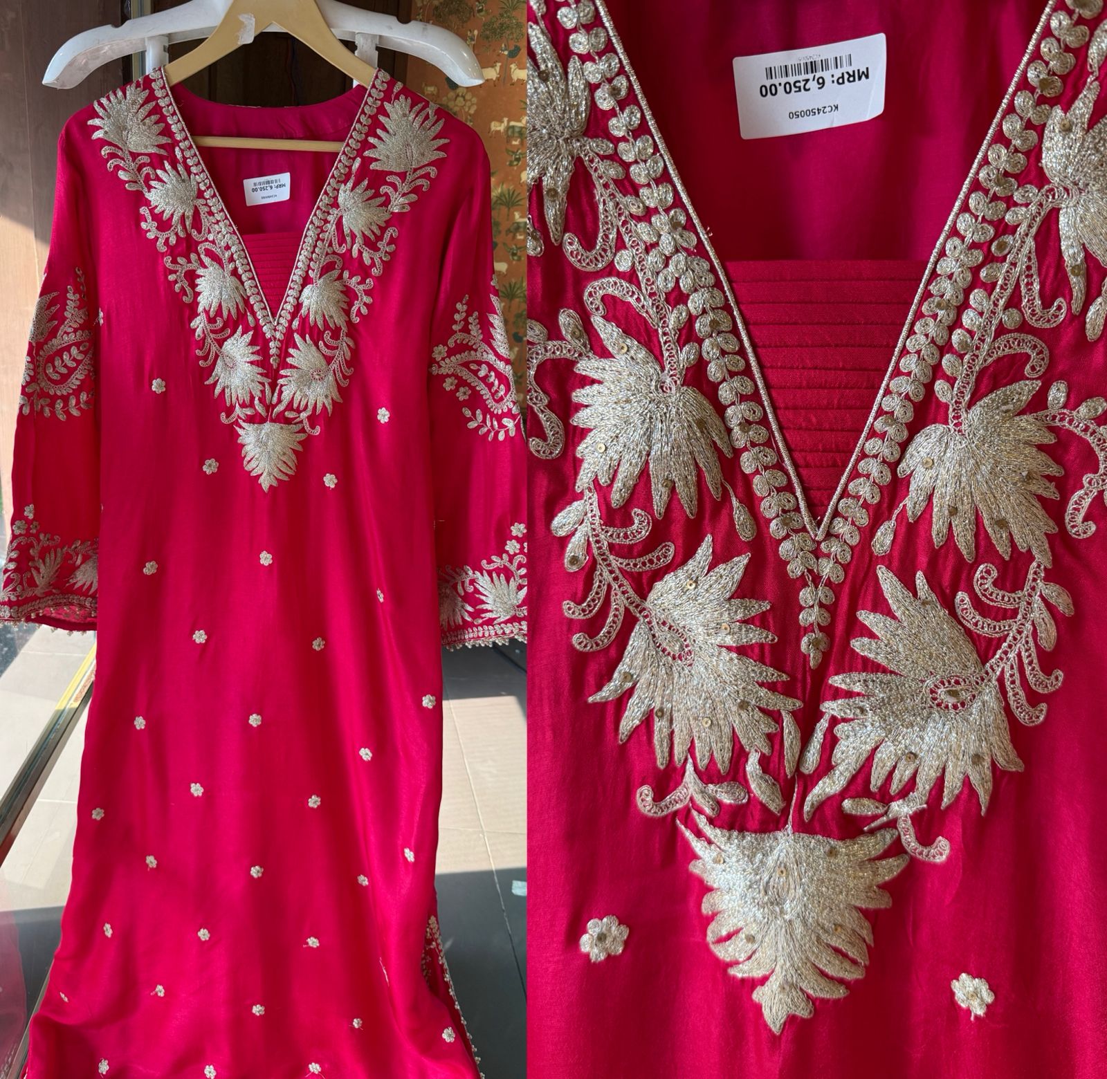 Straight Cut Raw Silk tunic