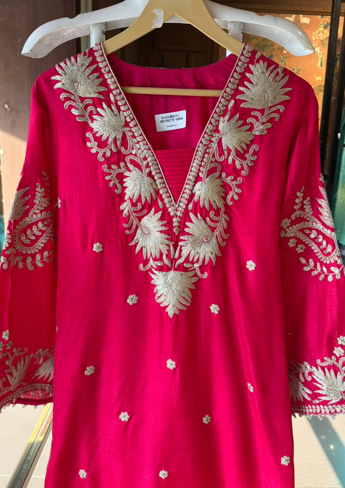 Straight Cut Raw Silk tunic