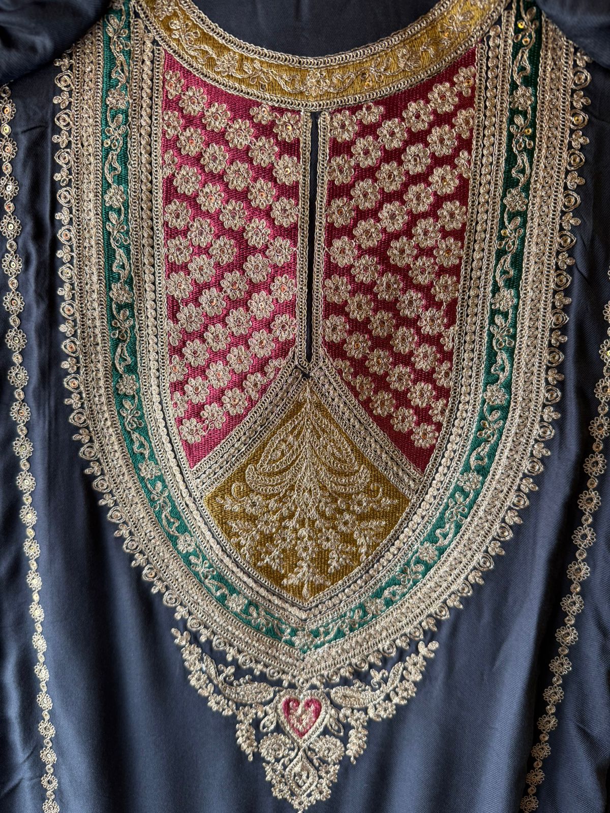 elegance and richness pashmina Suits