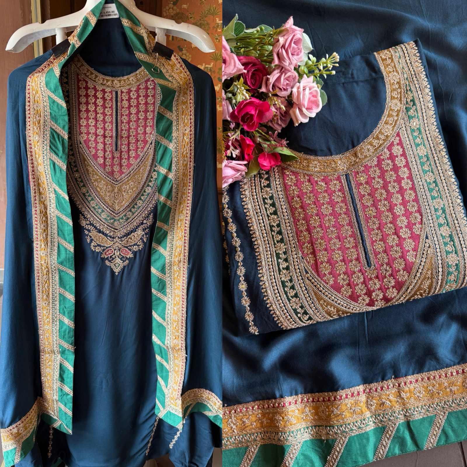 elegance and richness pashmina Suits