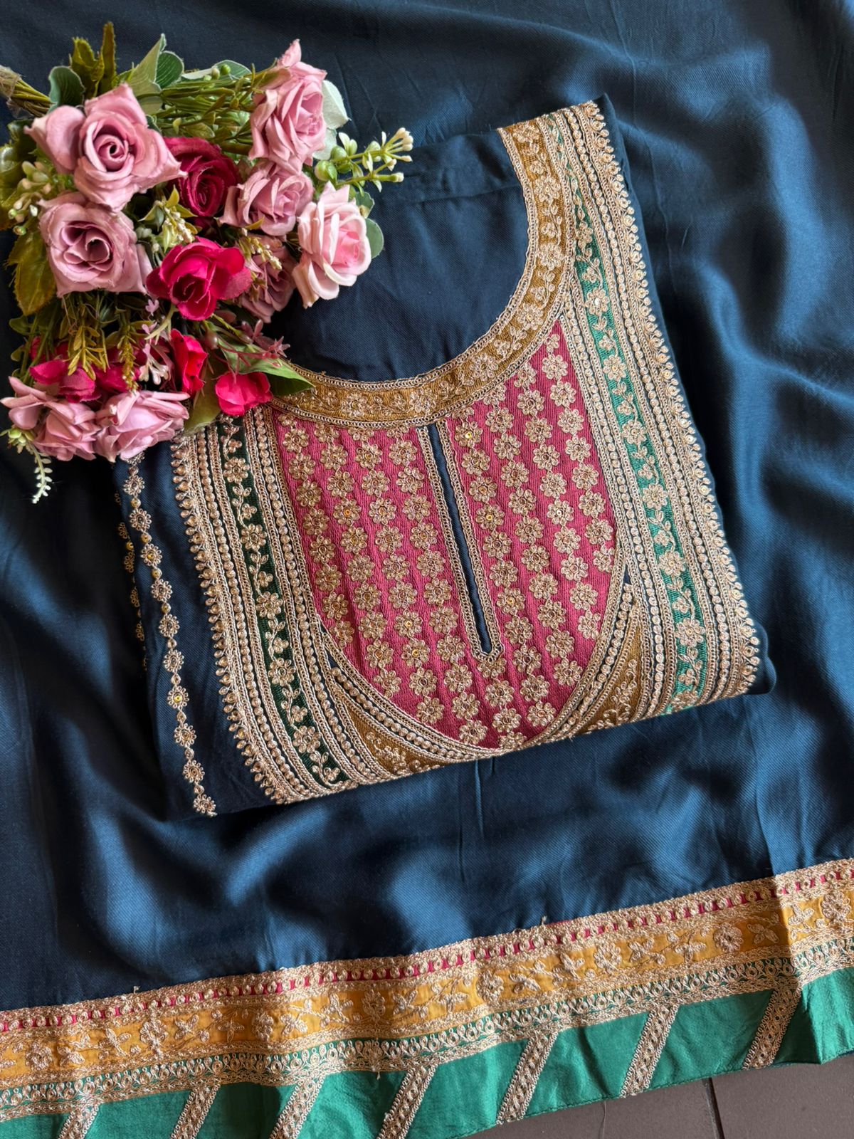 elegance and richness pashmina Suits