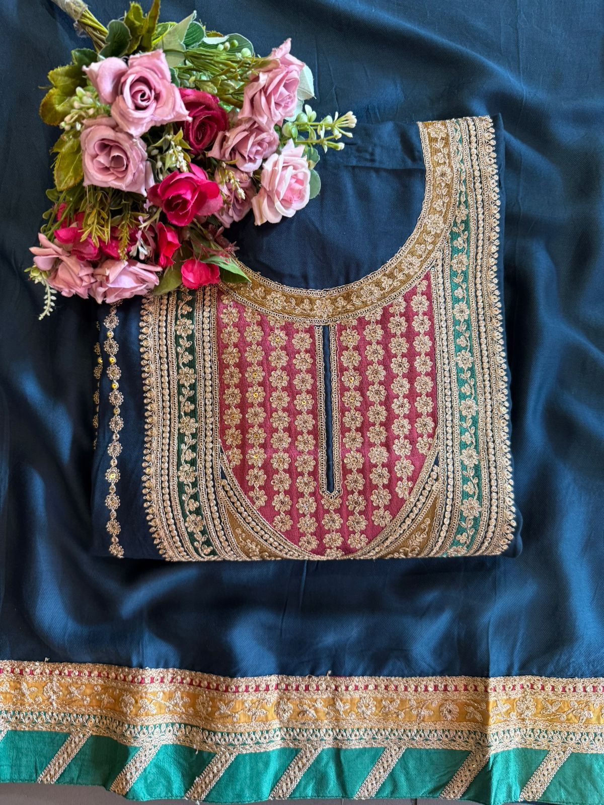 elegance and richness pashmina Suits