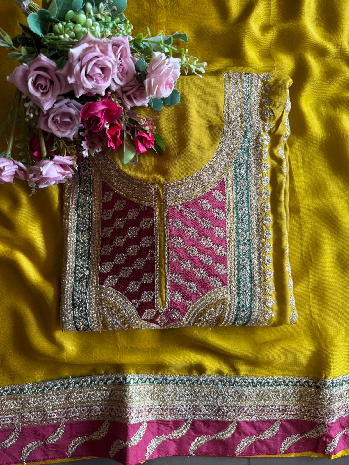 elegance and richness pashmina Suits