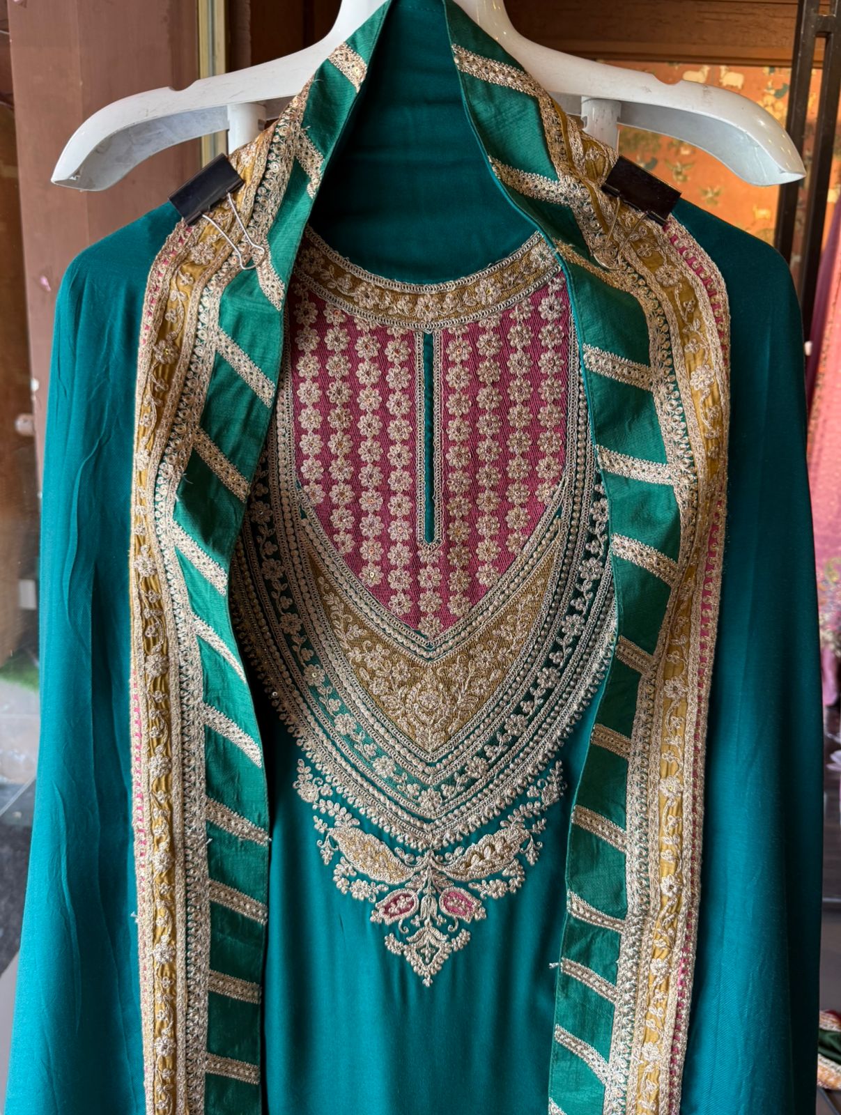 elegance and richness pashmina Suits