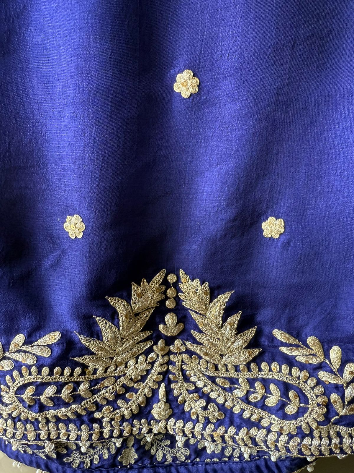 CREATIONS Straight Cut Raw Silk tunic