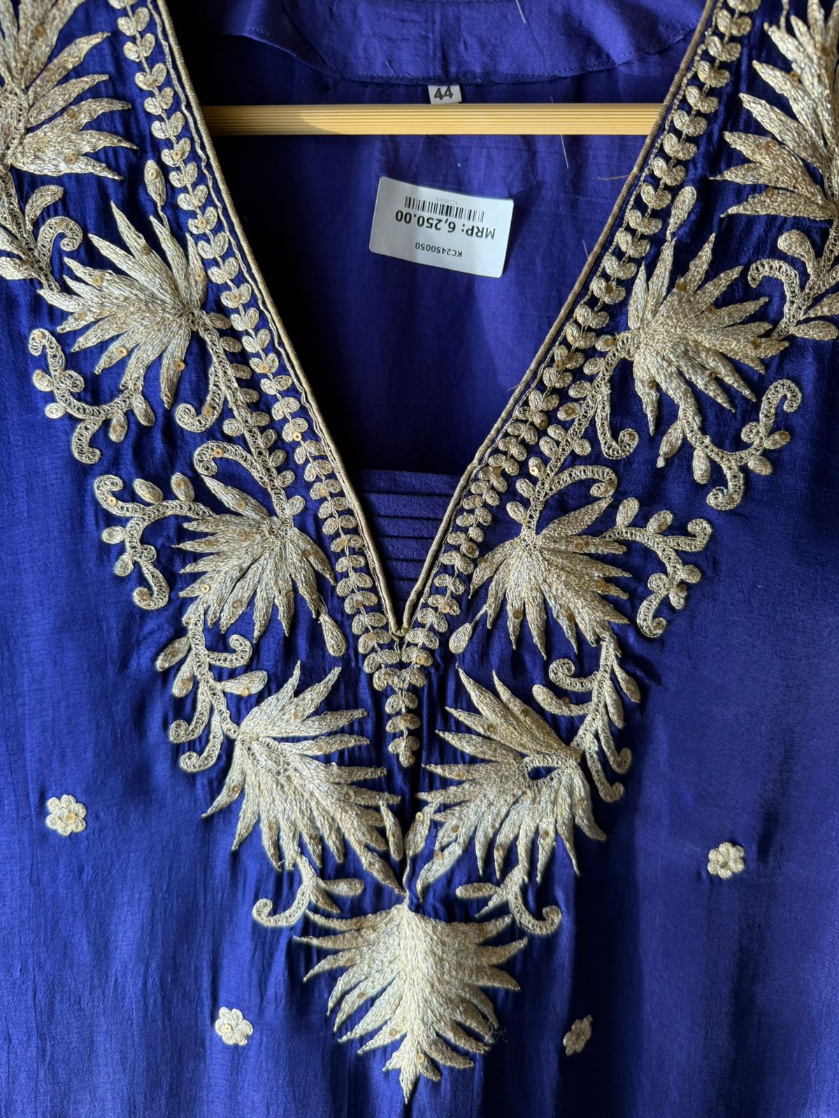 CREATIONS Straight Cut Raw Silk tunic