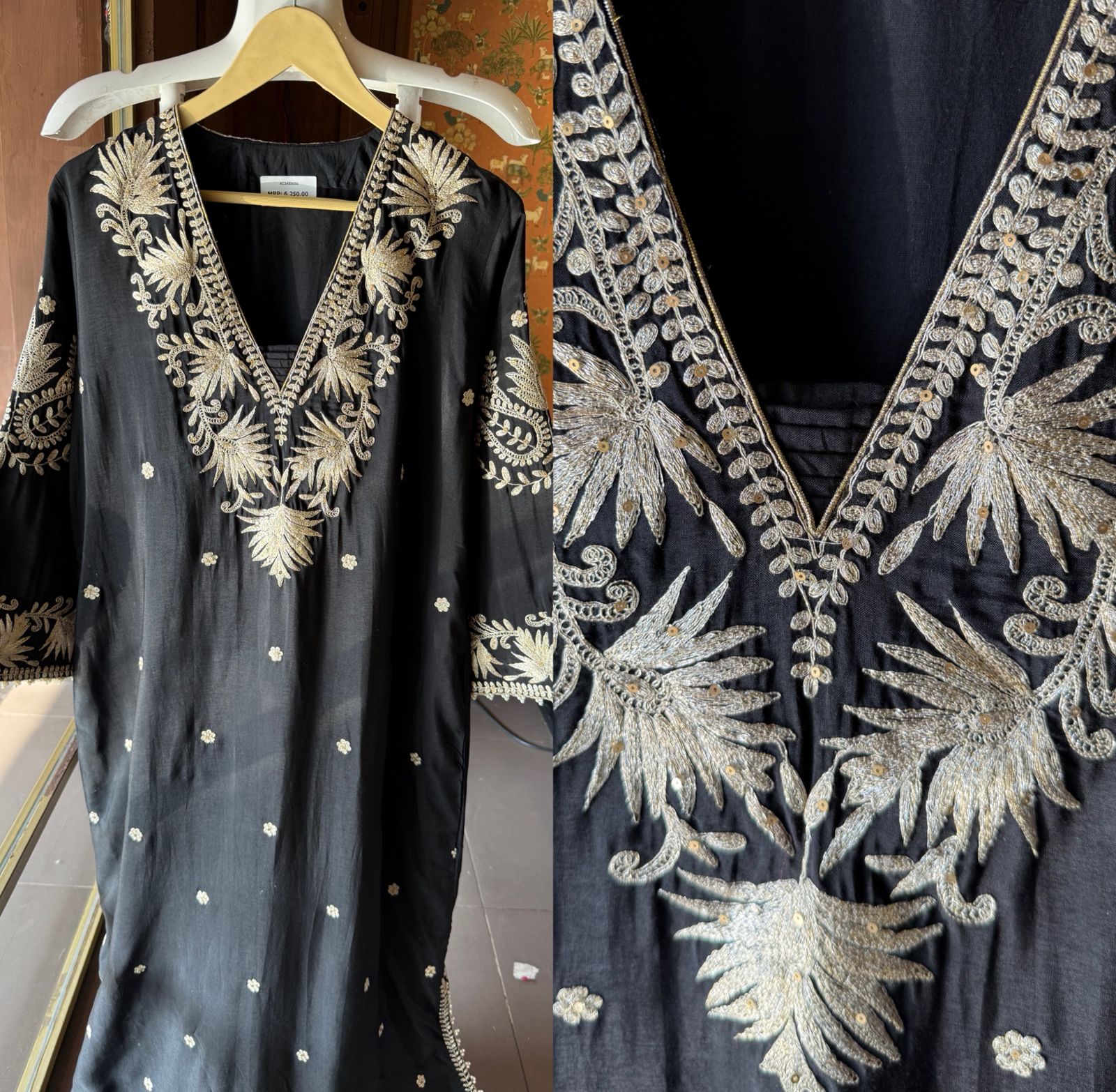 Straight Cut Raw Silk tunic