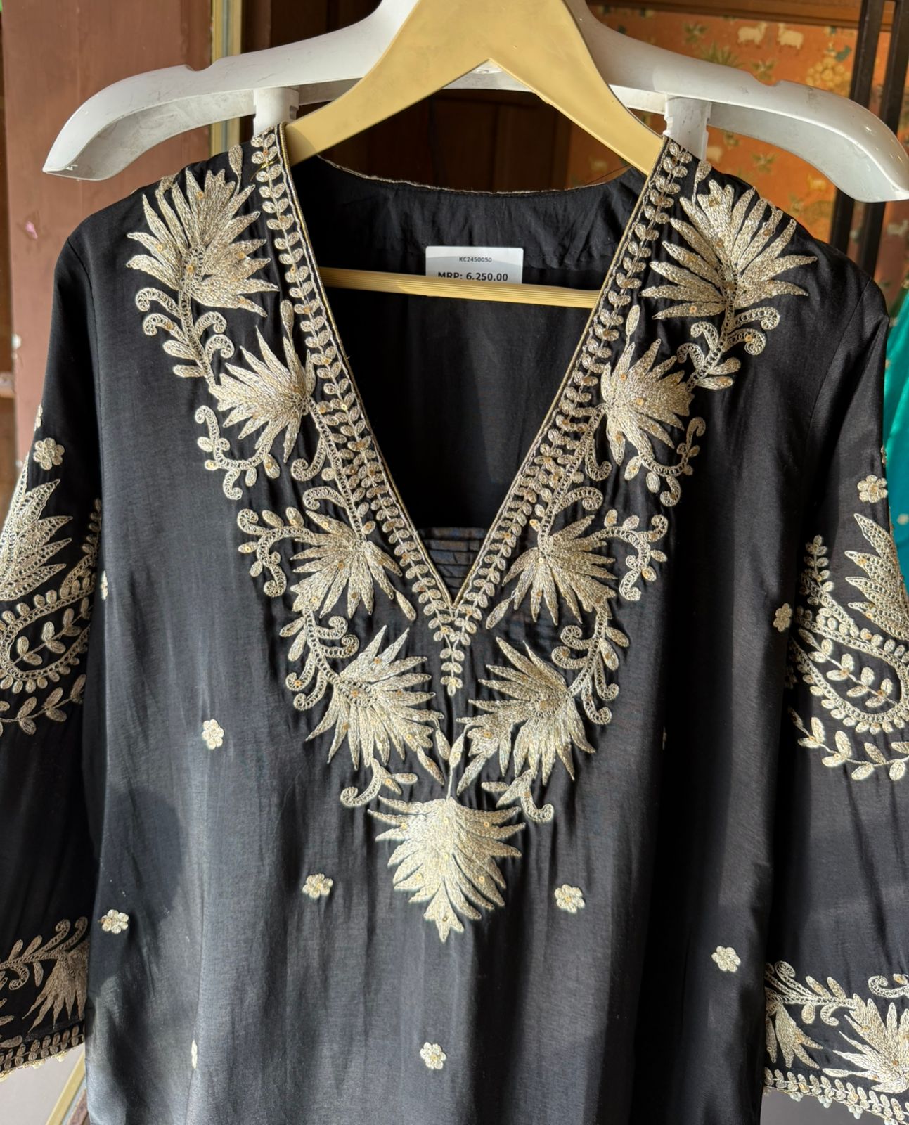 Straight Cut Raw Silk tunic