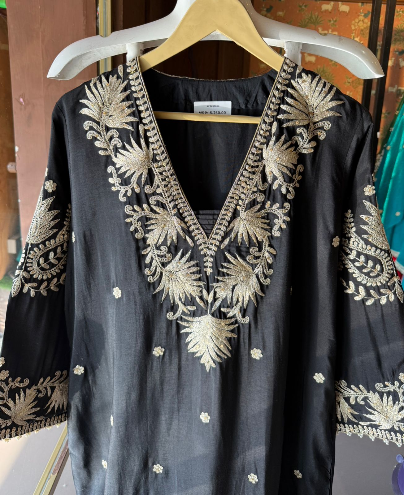 Straight Cut Raw Silk tunic