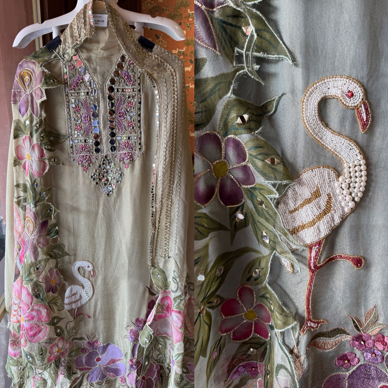 Tissue unstitched Suit set