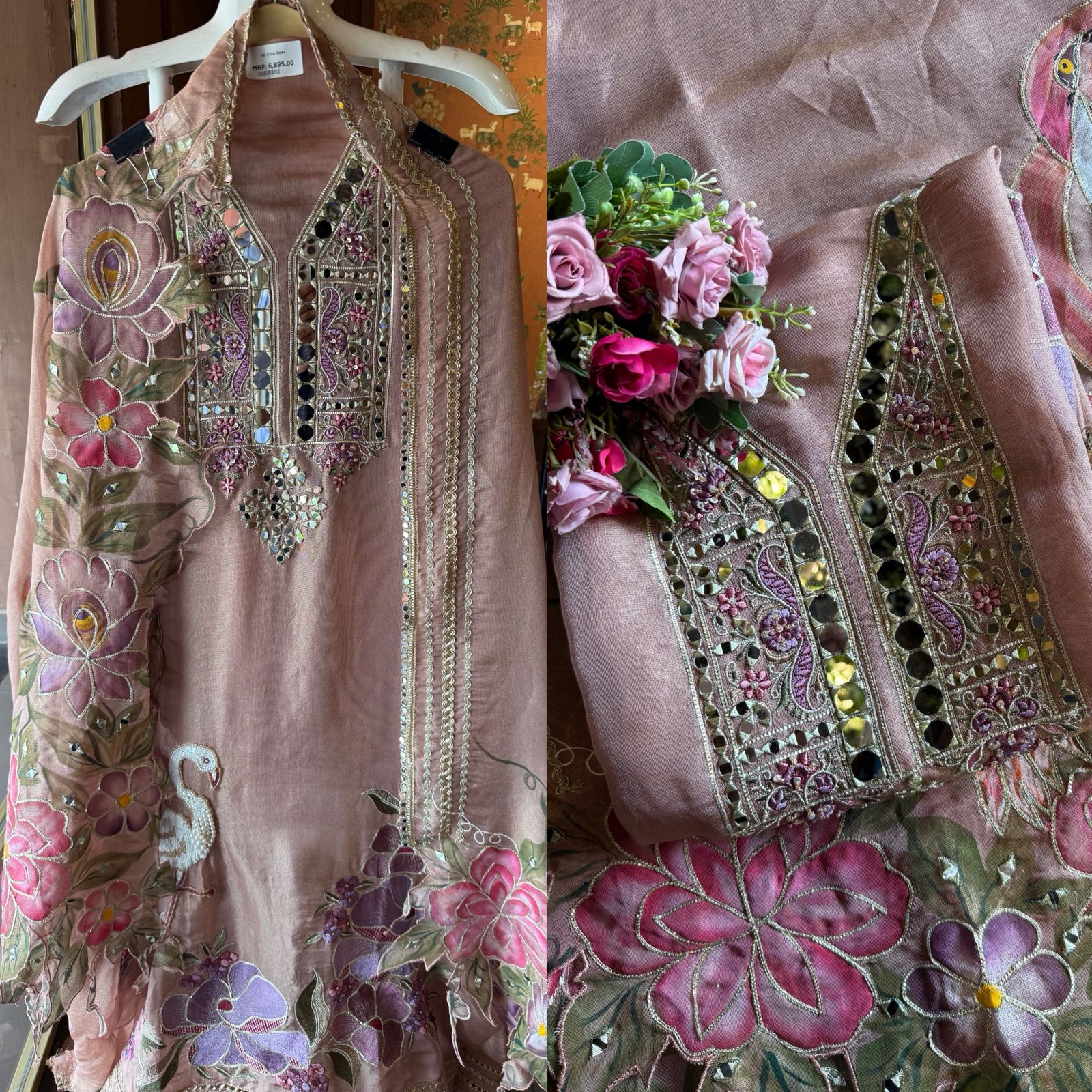 Tissue unstitched Suit set