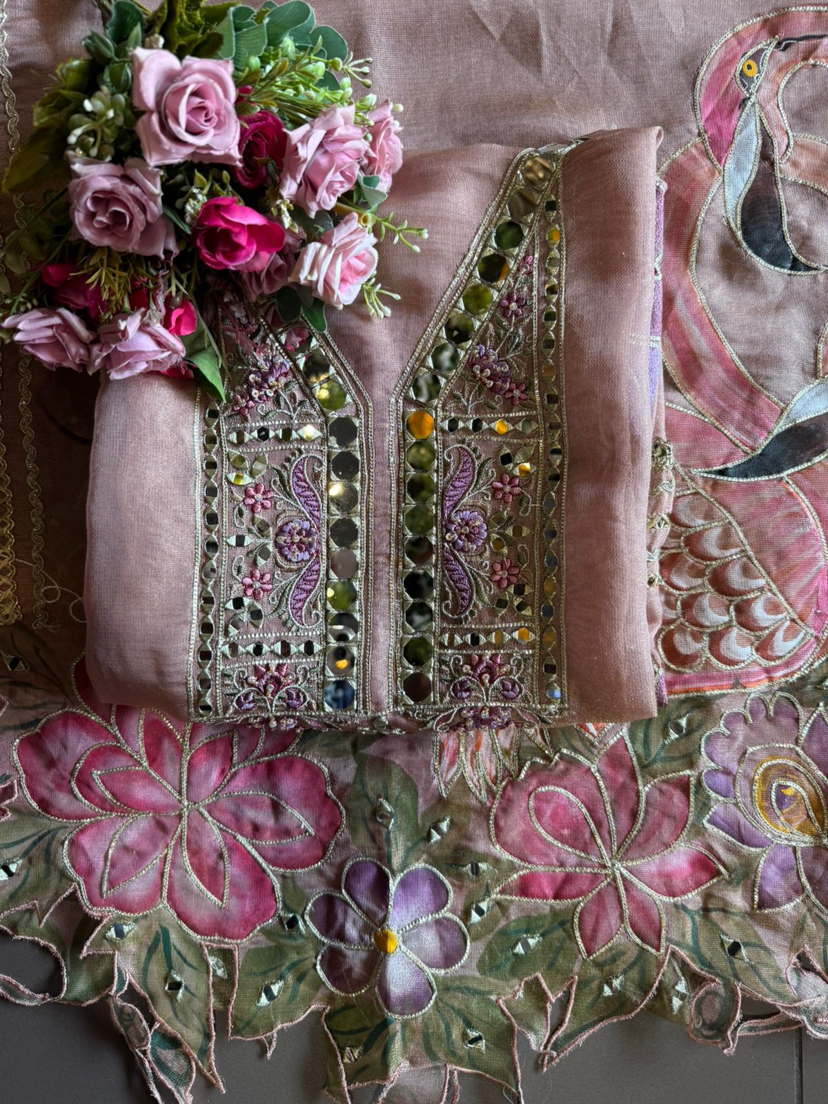 Tissue unstitched Suit set