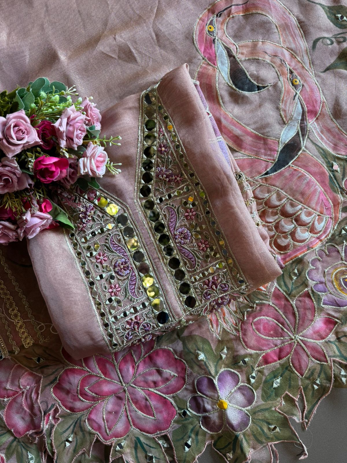 Tissue unstitched Suit set