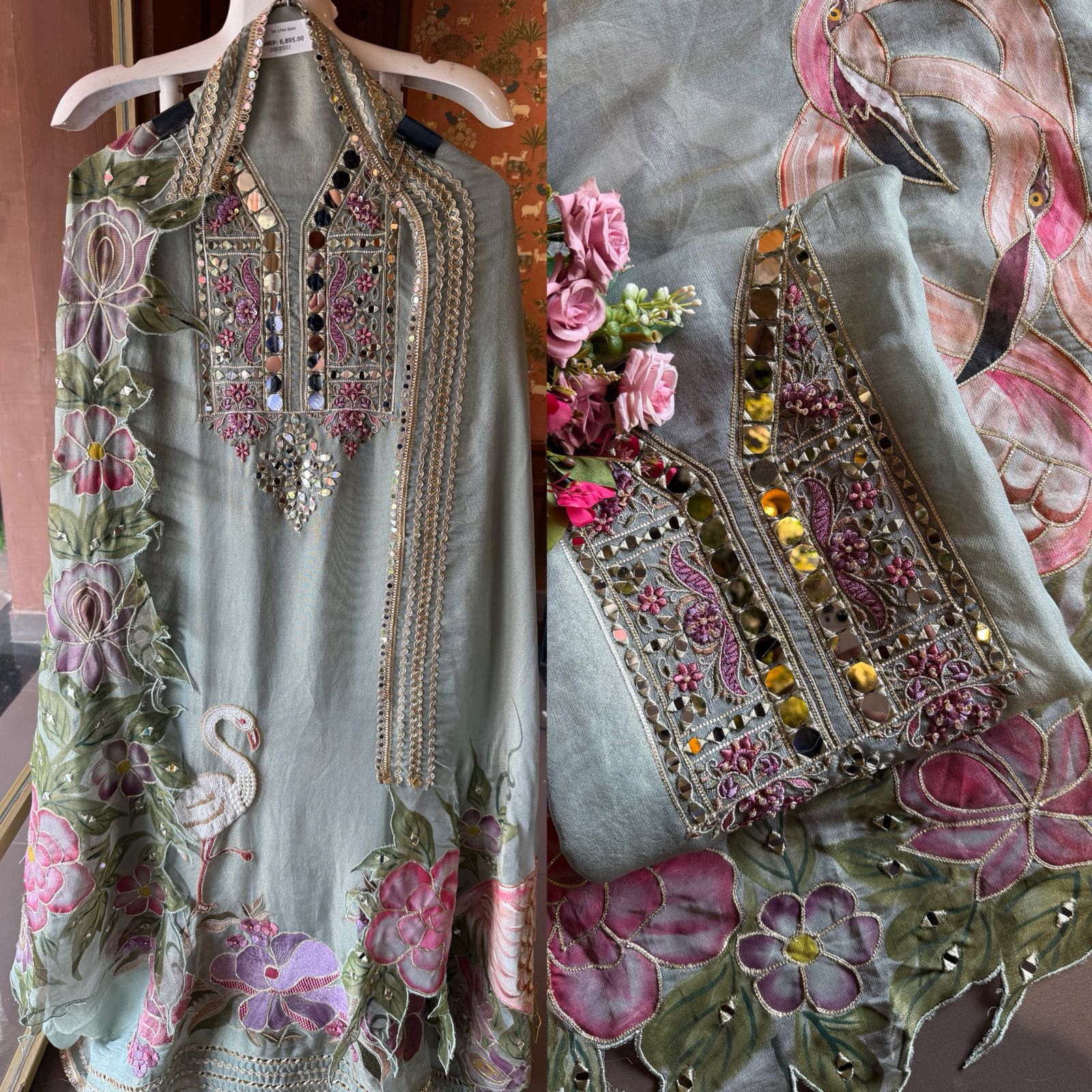 Tissue unstitched Suit set