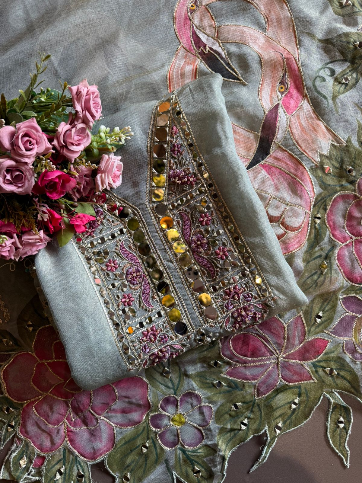 Tissue unstitched Suit set