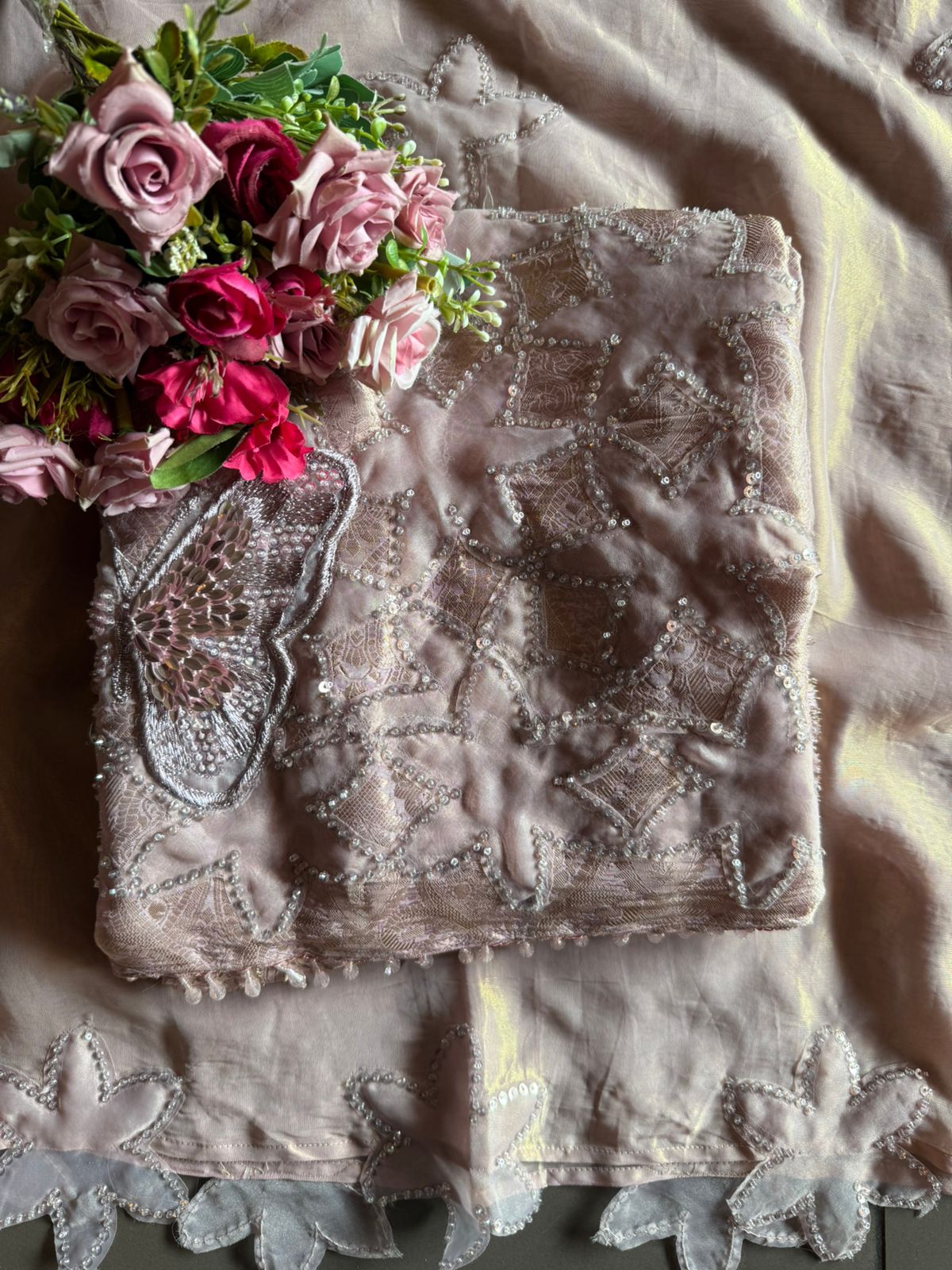 new designer wear Unstitched suit