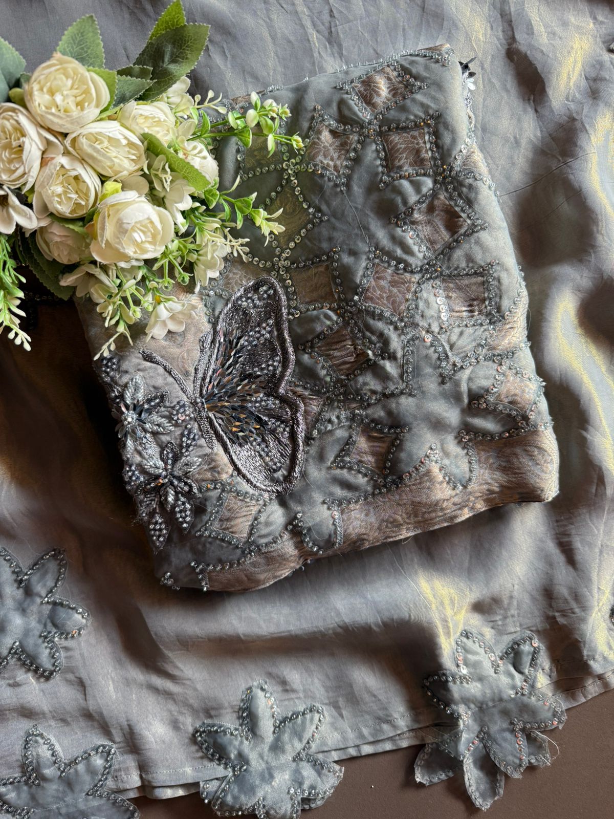 new designer wear Unstitched suit