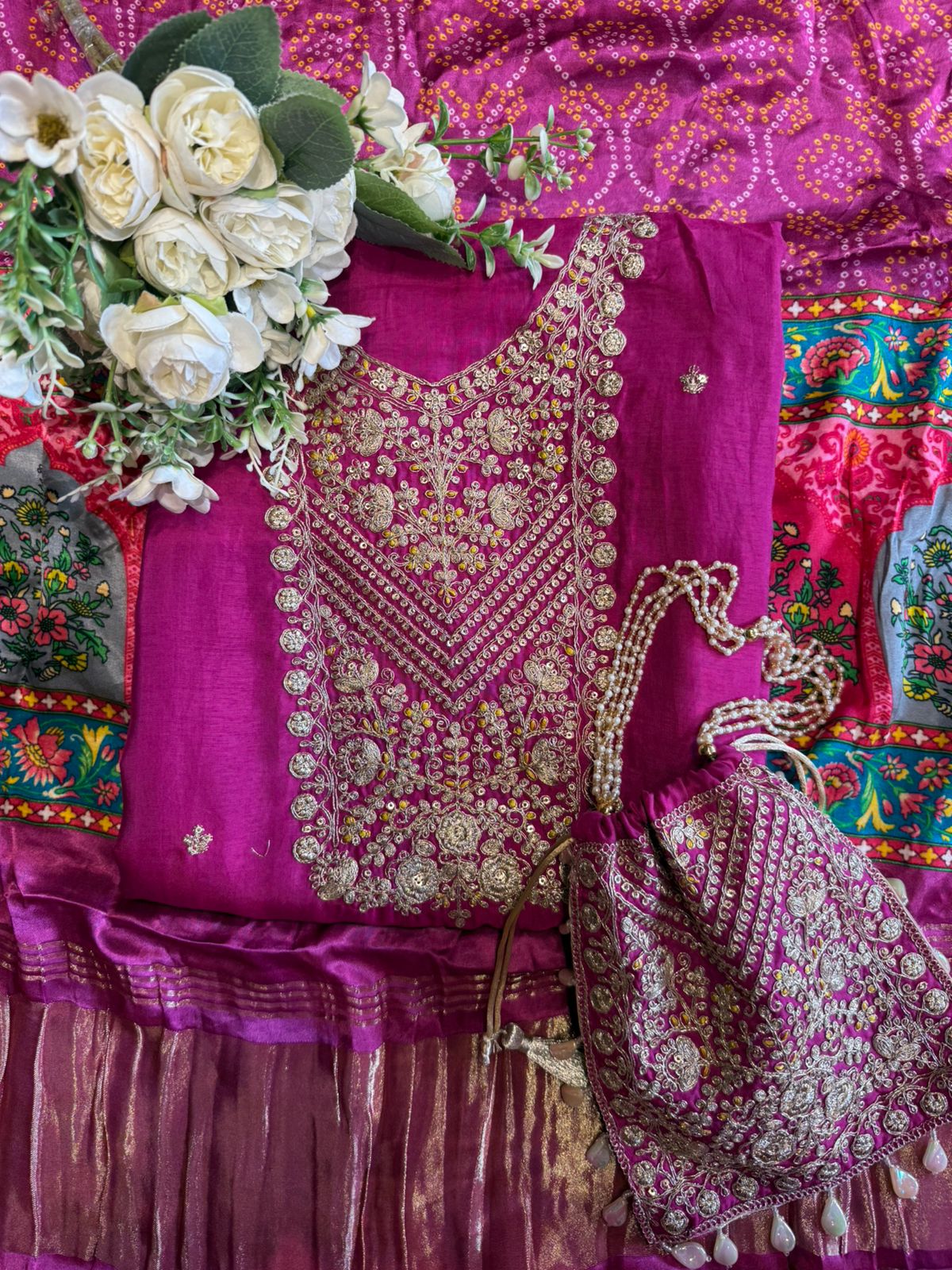 Pure Silk Shirt with Beautiful Dori