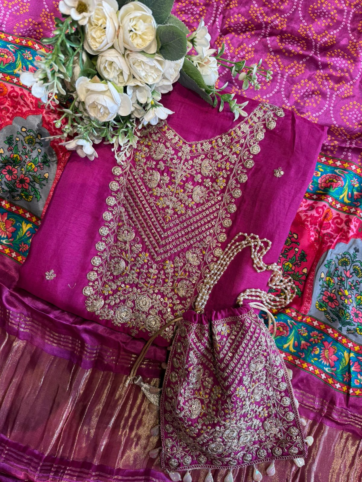 Pure Silk Shirt with Beautiful Dori