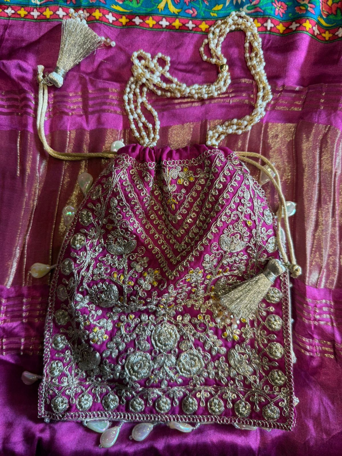 Pure Silk Shirt with Beautiful Dori