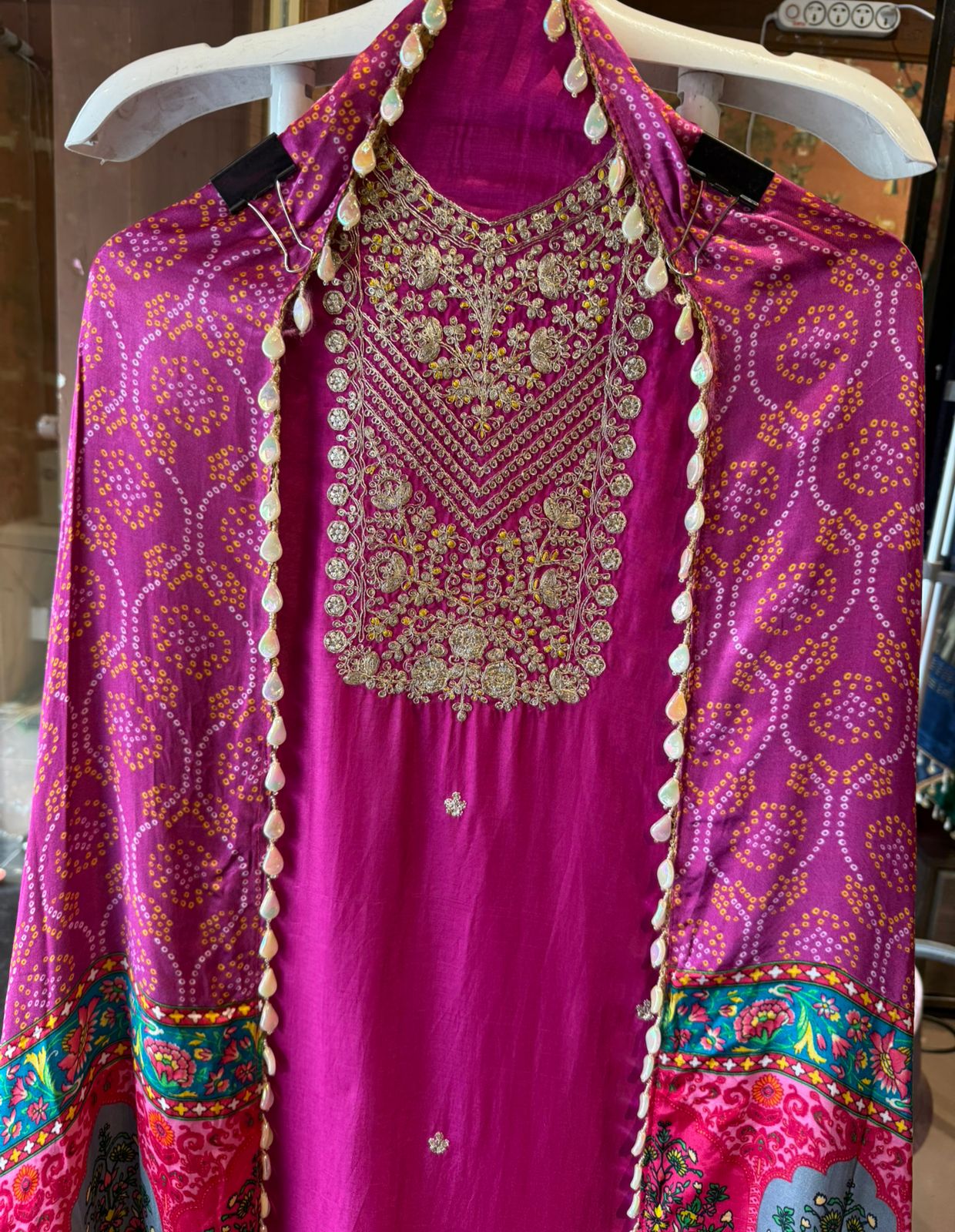 Pure Silk Shirt with Beautiful Dori