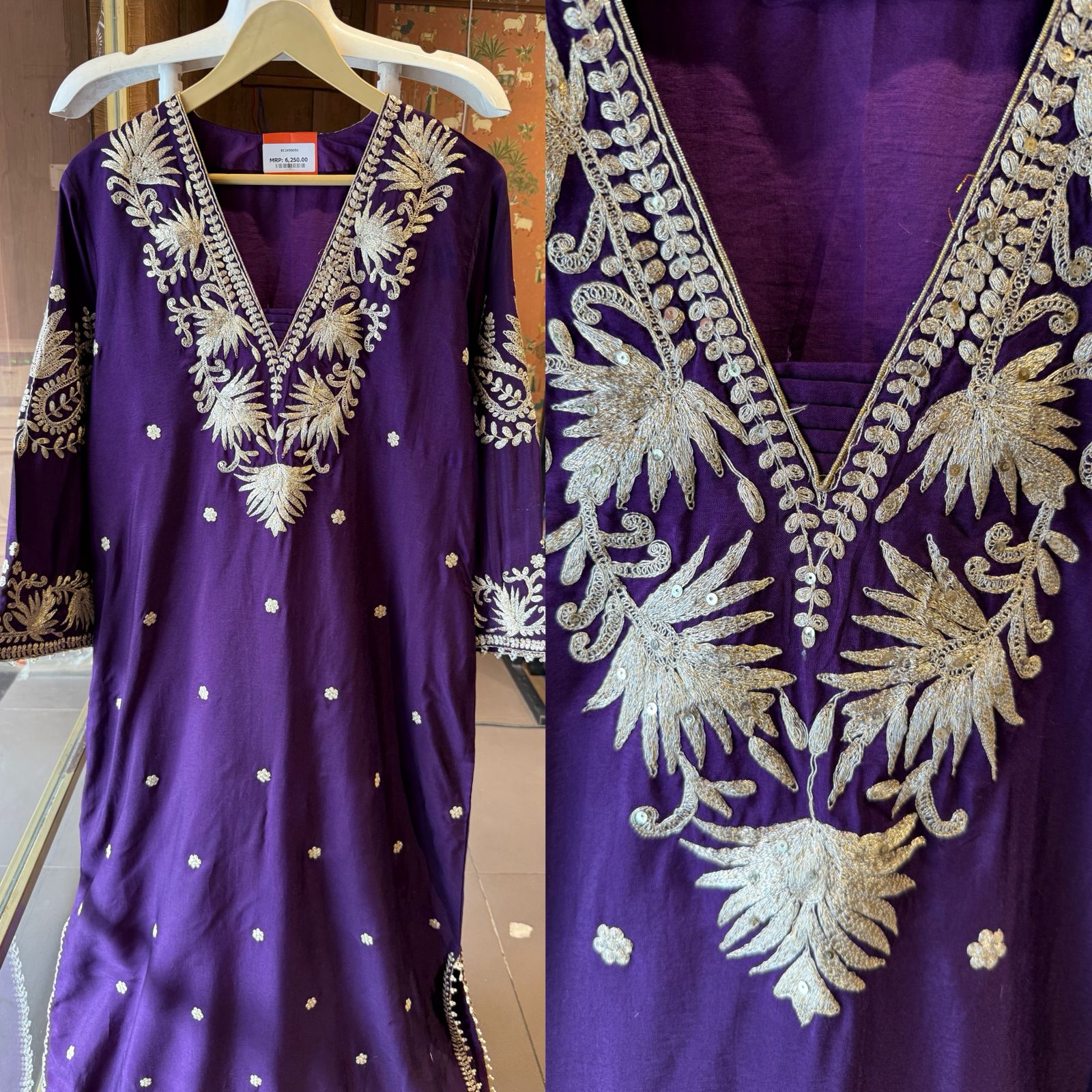 Straight Cut Raw Silk tunic