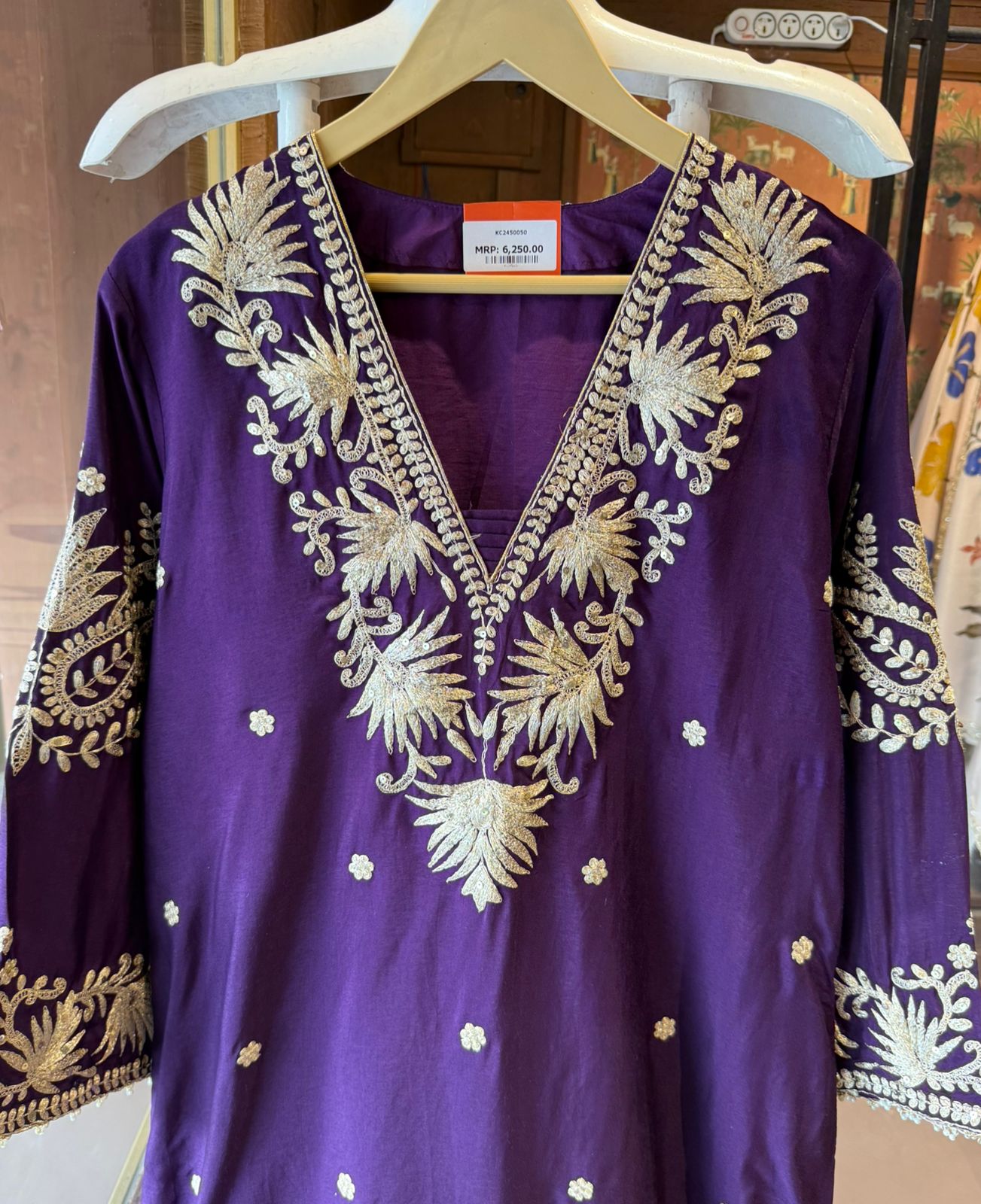 Straight Cut Raw Silk tunic