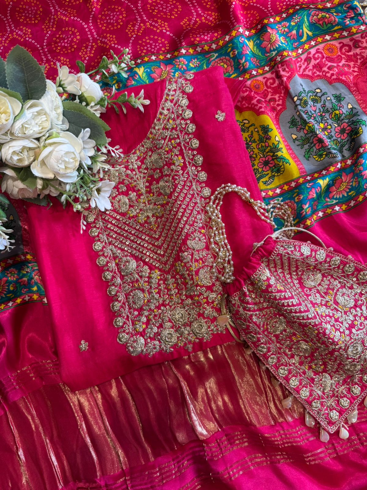 Pure Silk Shirt with Beautiful Dori