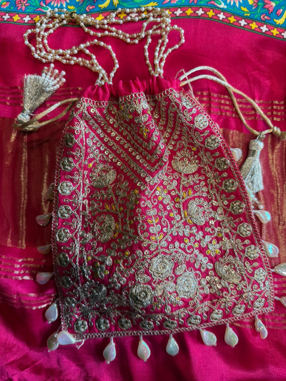 Pure Silk Shirt with Beautiful Dori