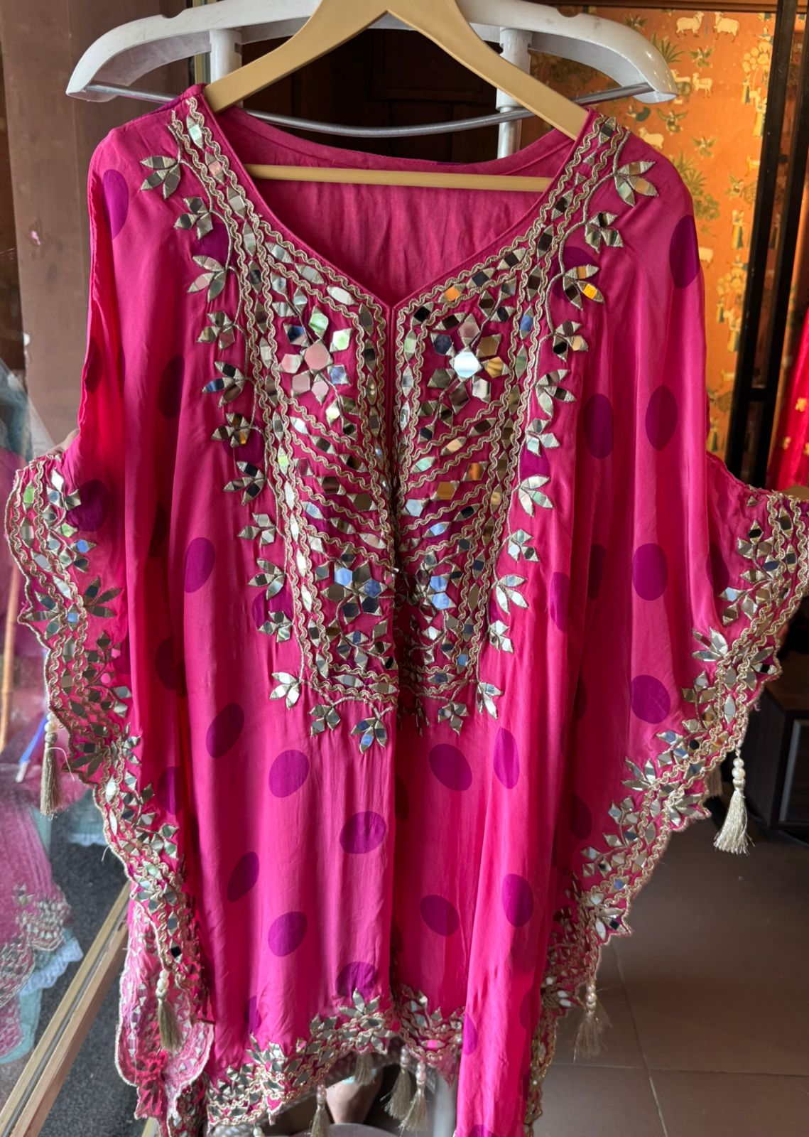 POLKA DOTS KAAFTAN SET