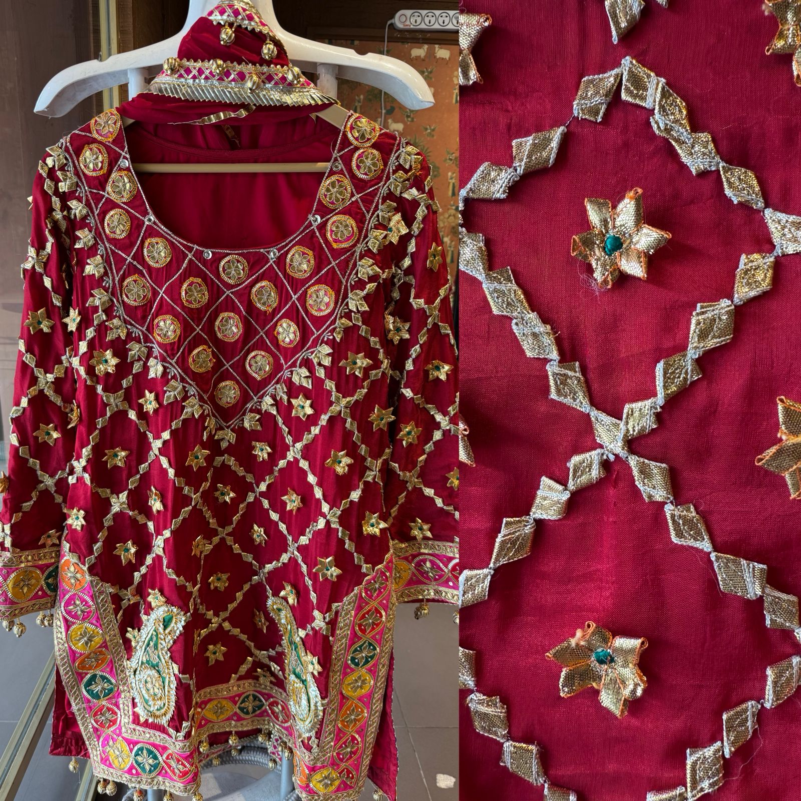 Stitched SILK traditional kurta set