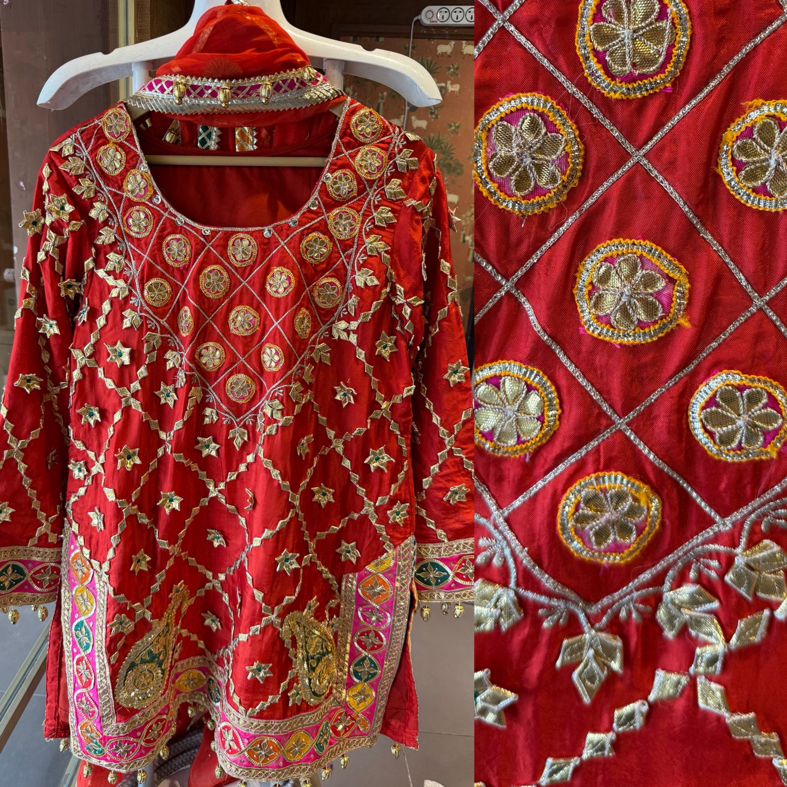 Stitched SILK traditional kurta set