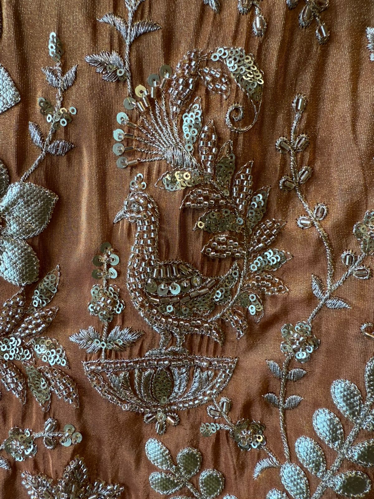 Lime green traditional Piece with elegant and intricate hand embroidery