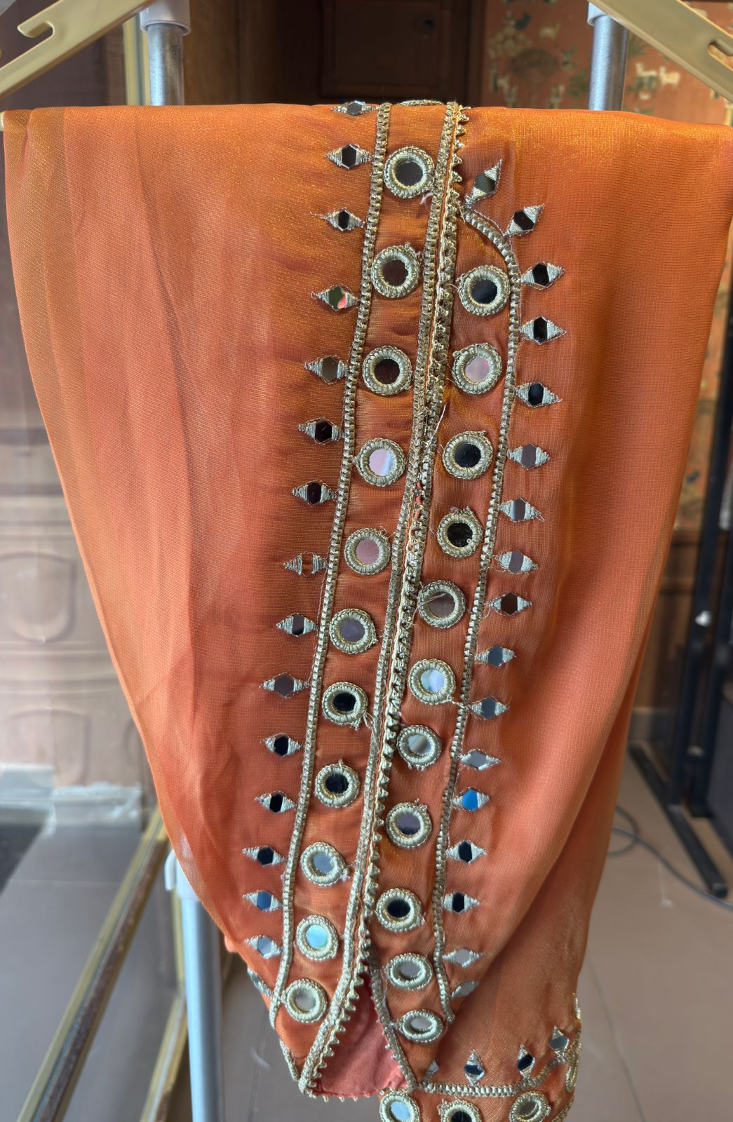 Shimmer Stitched anarkali set