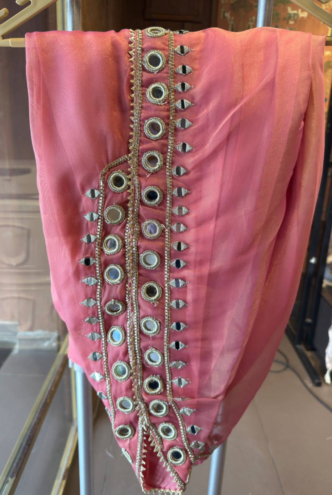 Shimmer Stitched anarkali set