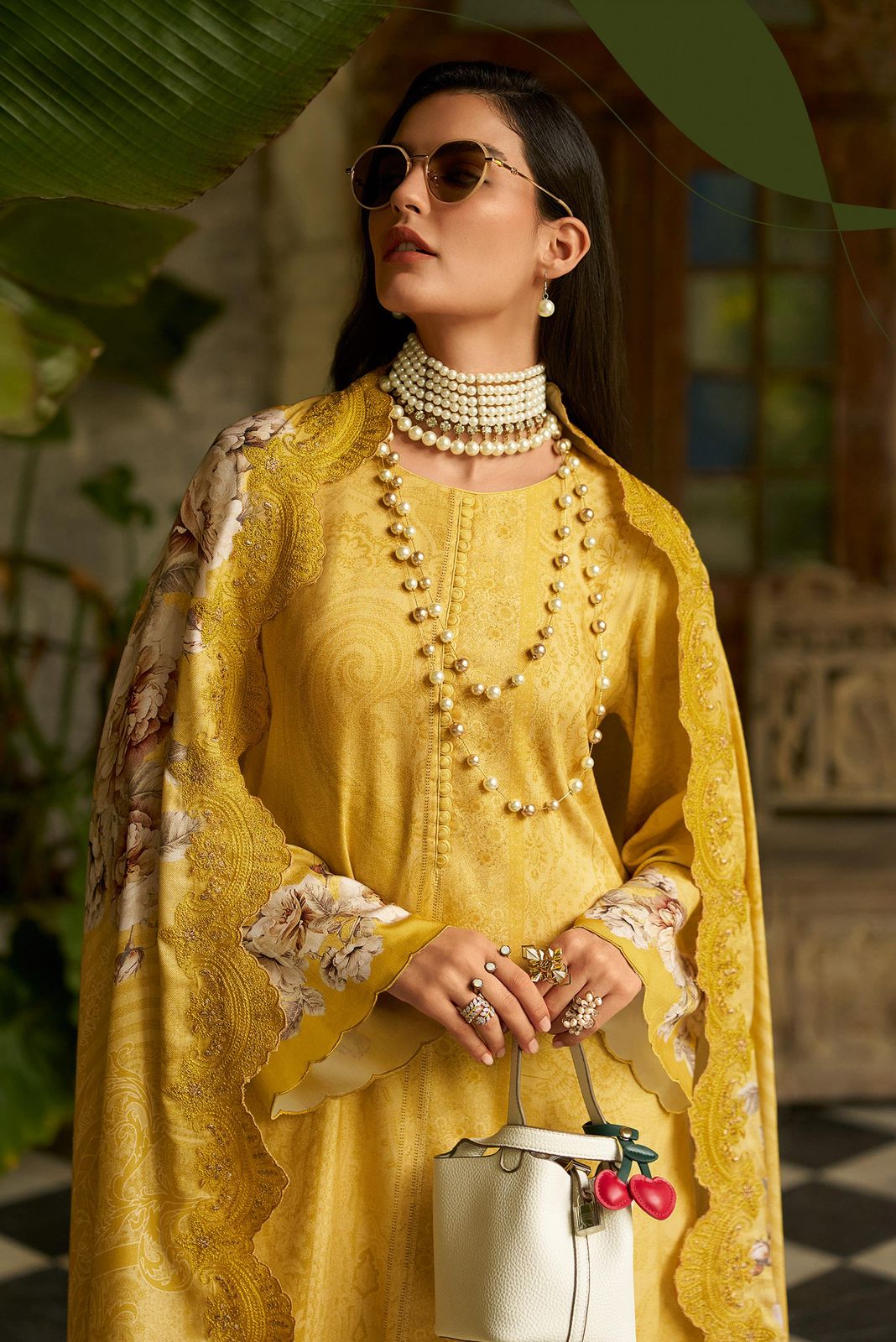 Striped pashmina Kurta