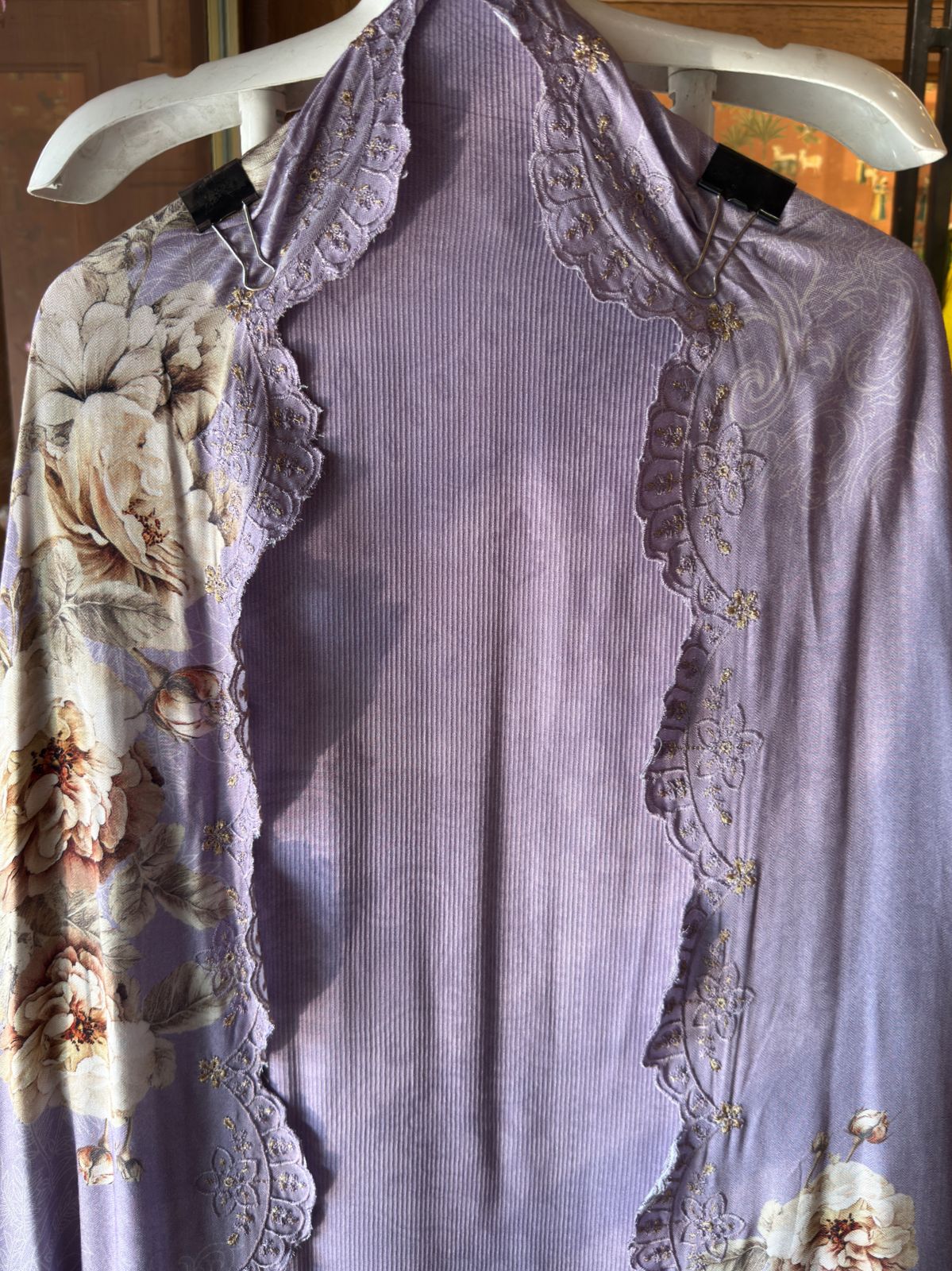 Striped pashmina Kurta