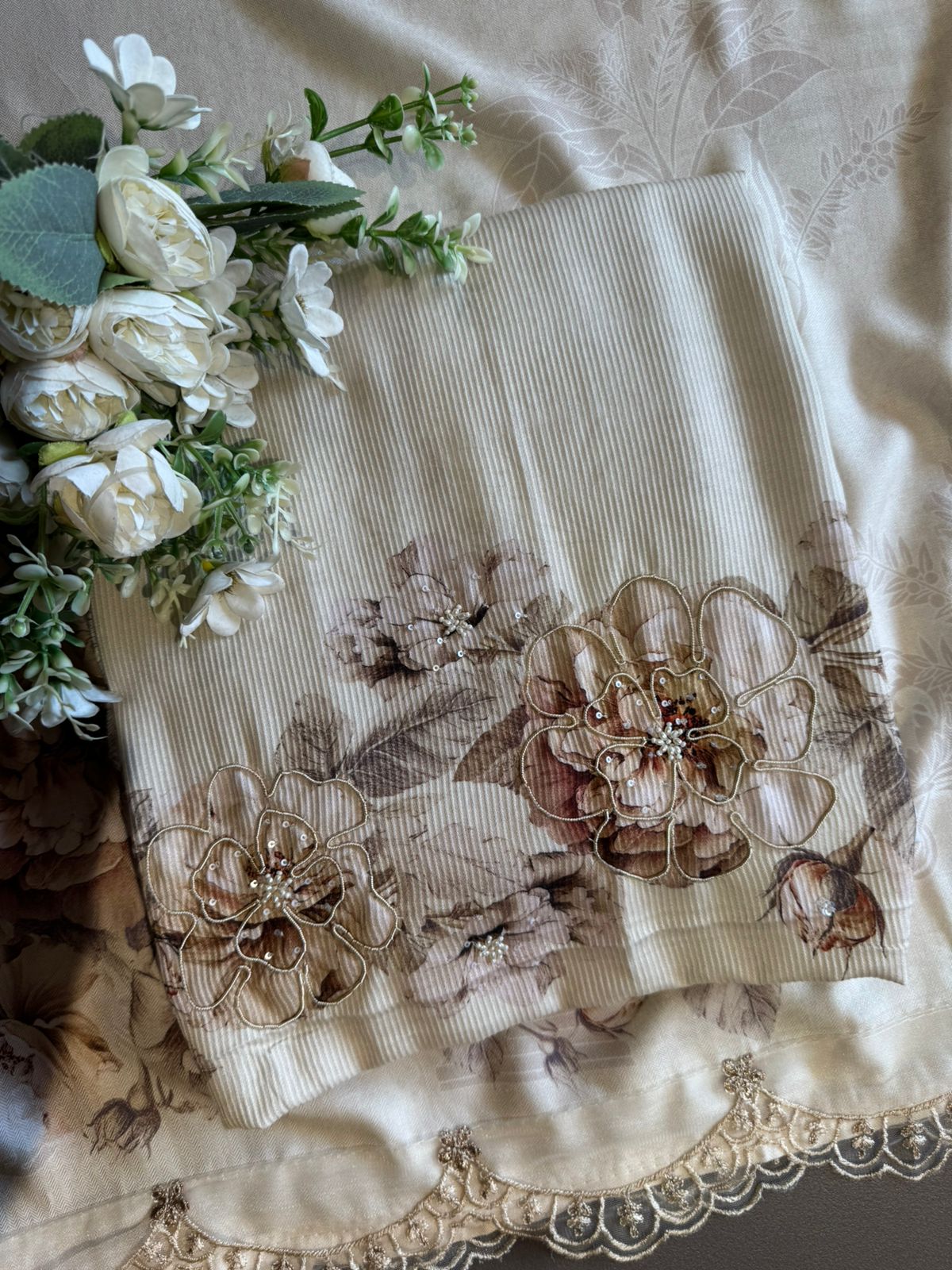 Striped pashmina Kurta