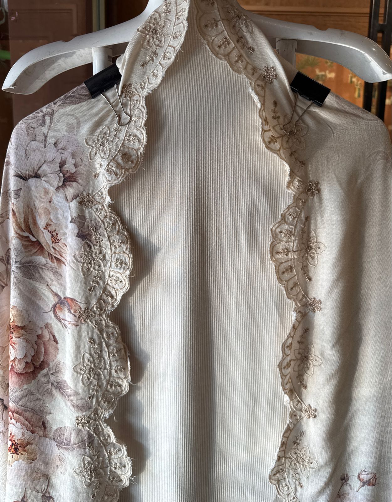 Striped pashmina Kurta