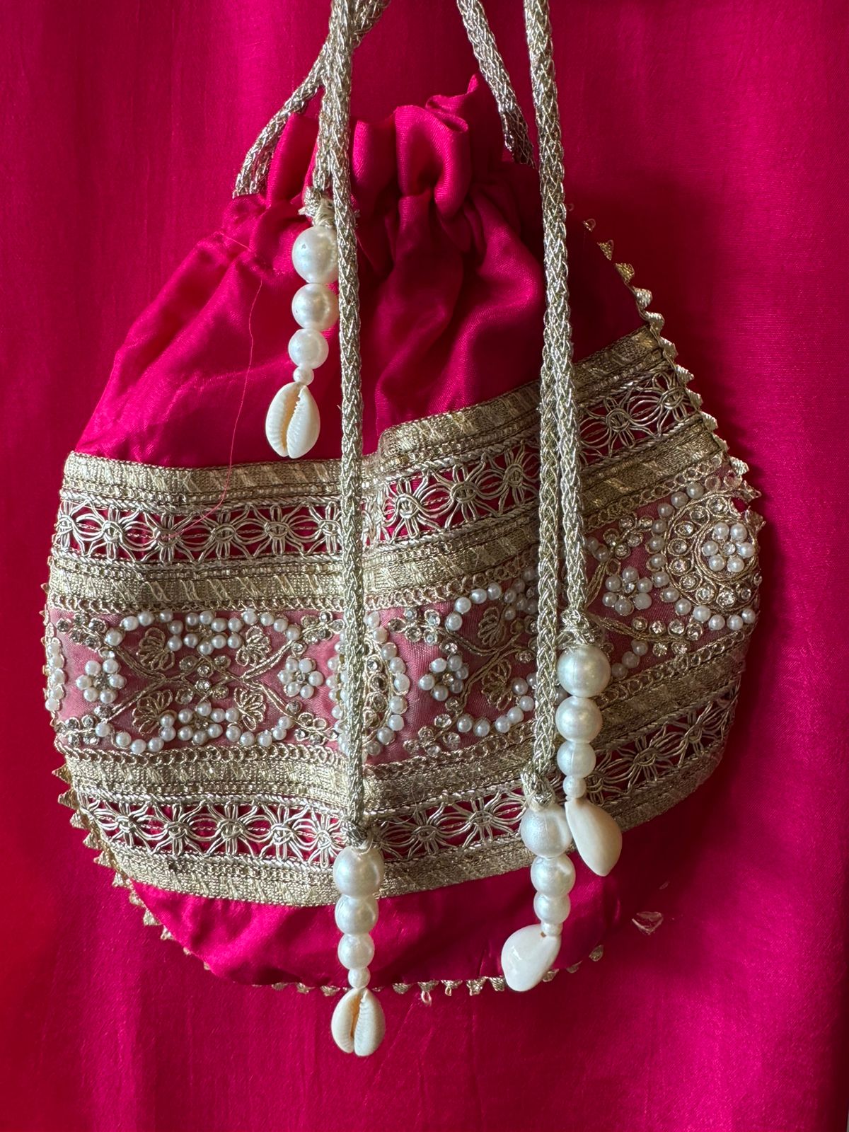 Rich fuchsia pink ethnic ensemble Outfit