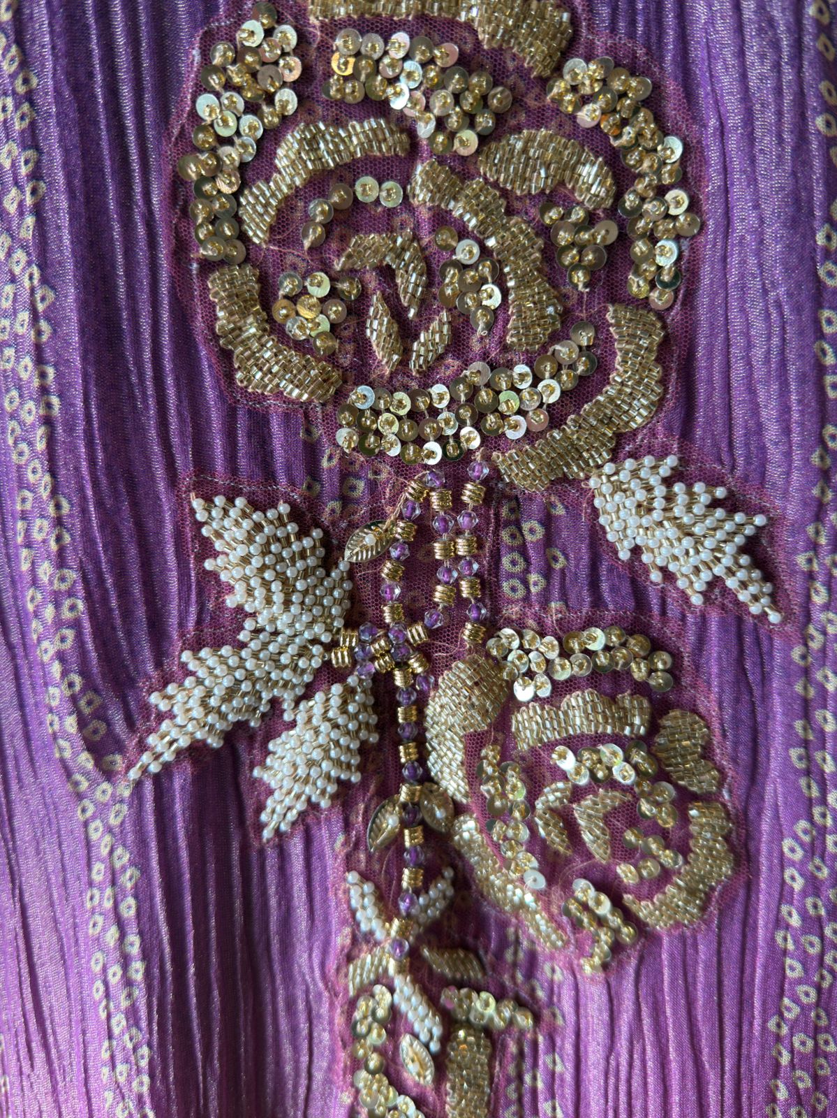 Kaftan dress featuring a vibrant ombré color