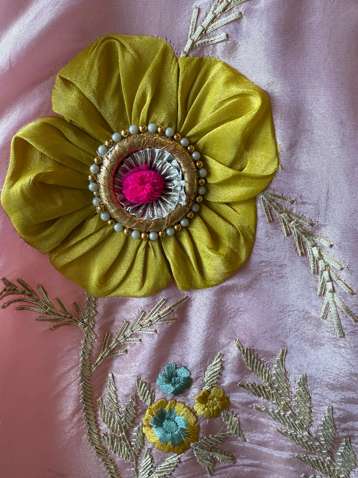 Pastel pink tissue suit