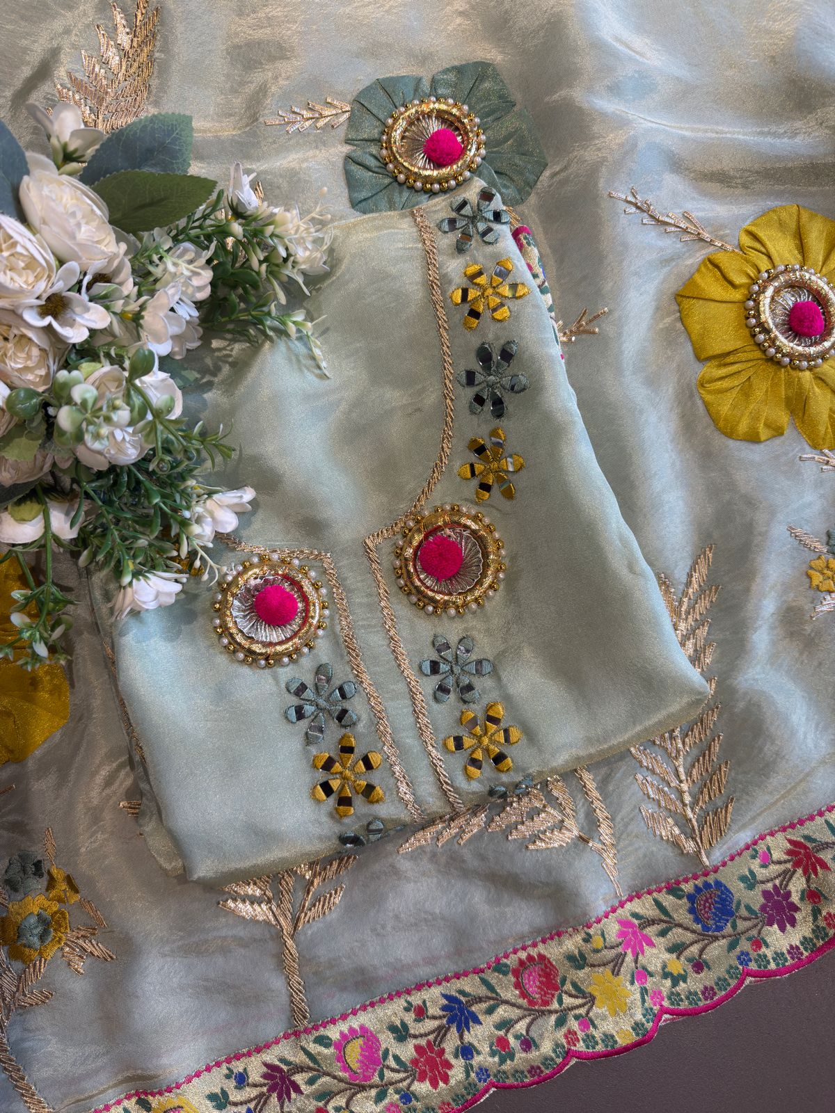 pastel Green tissue suit