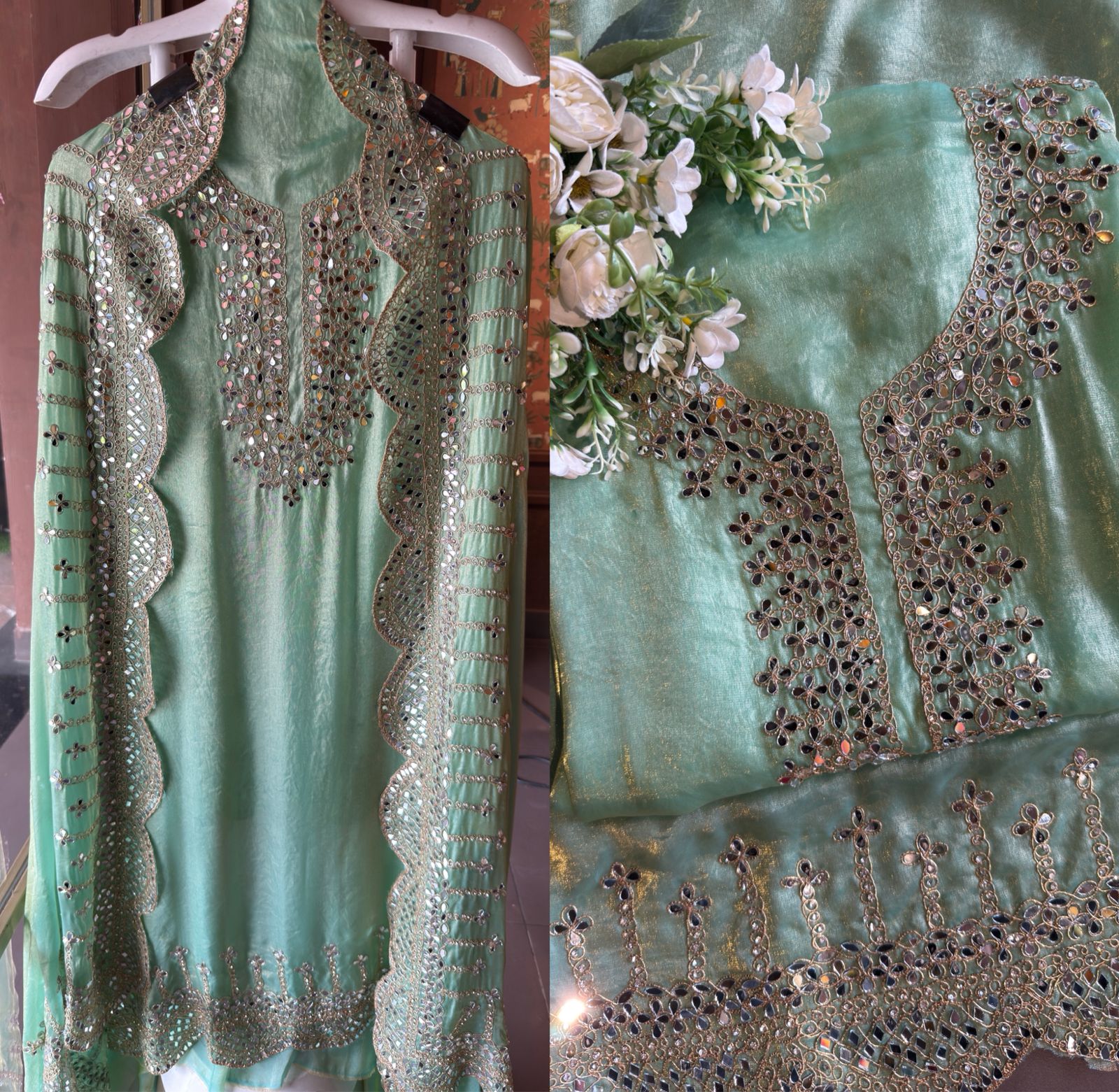 Pure glass tissue shirt