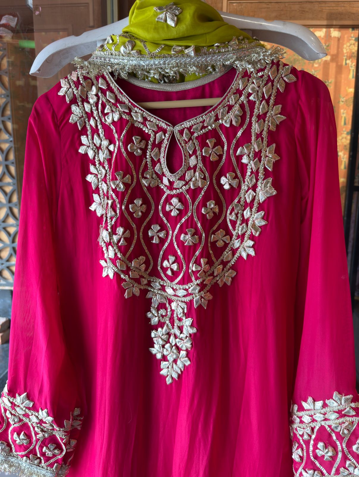 Vibrant traditional Punjabi-style outfit