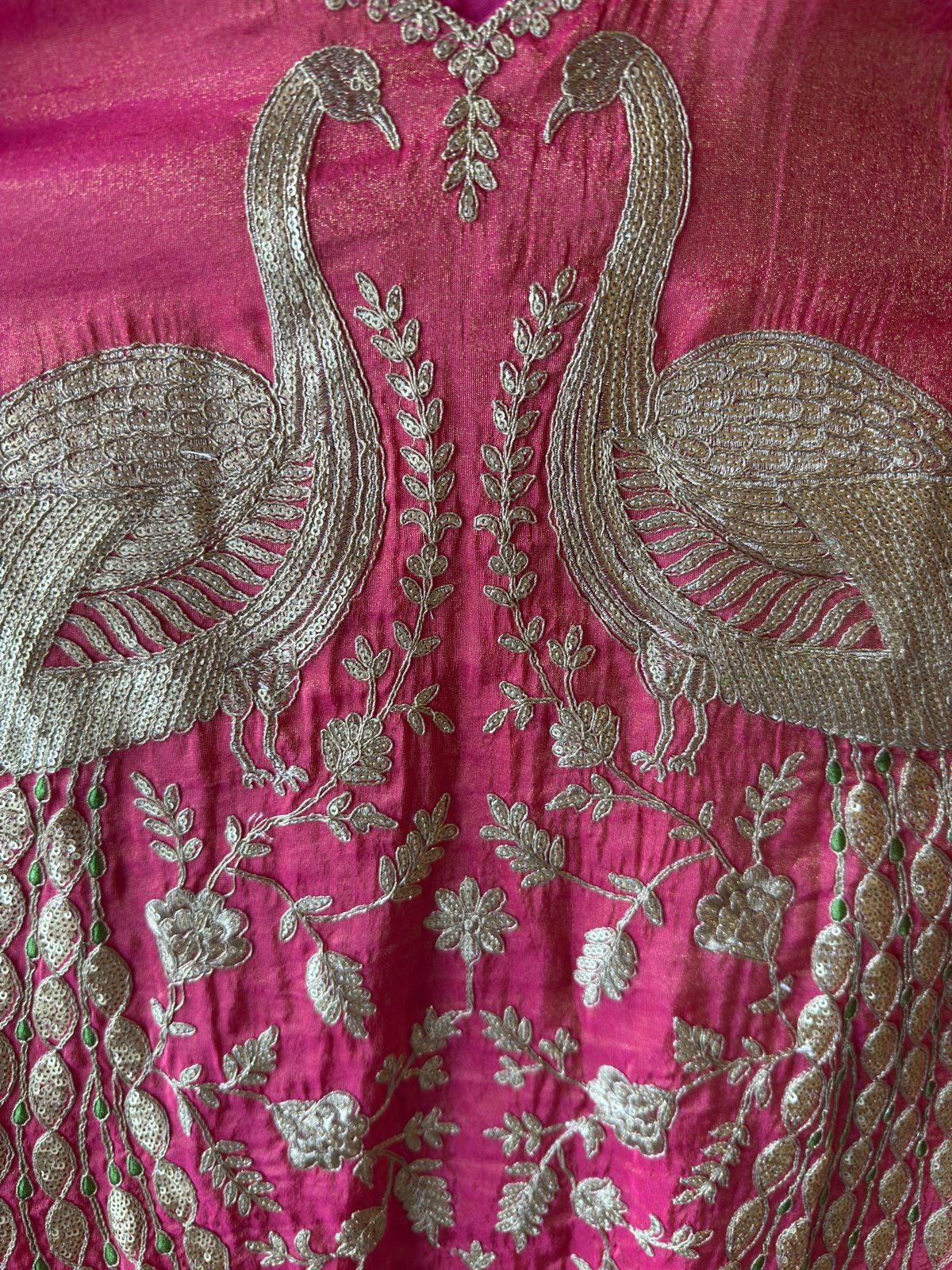 Traditional Tissue shimmer kurta