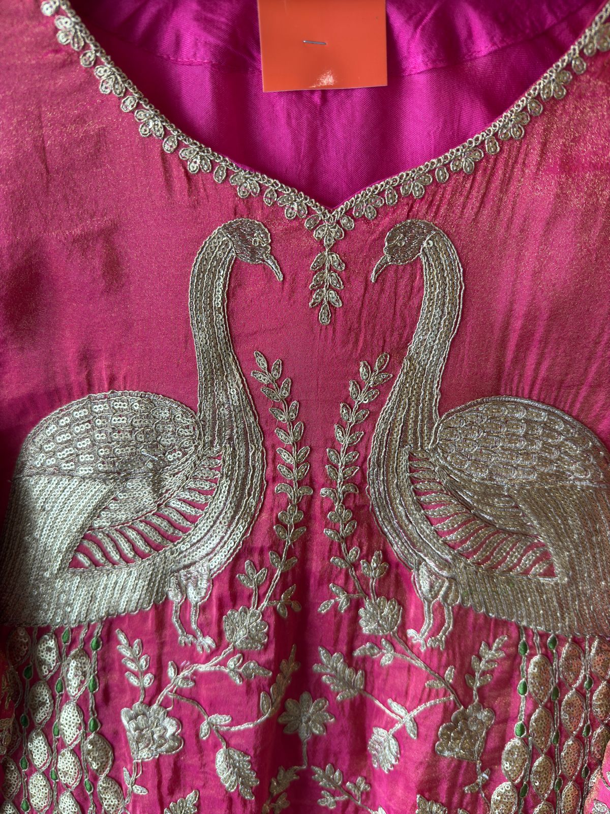Traditional Tissue shimmer kurta