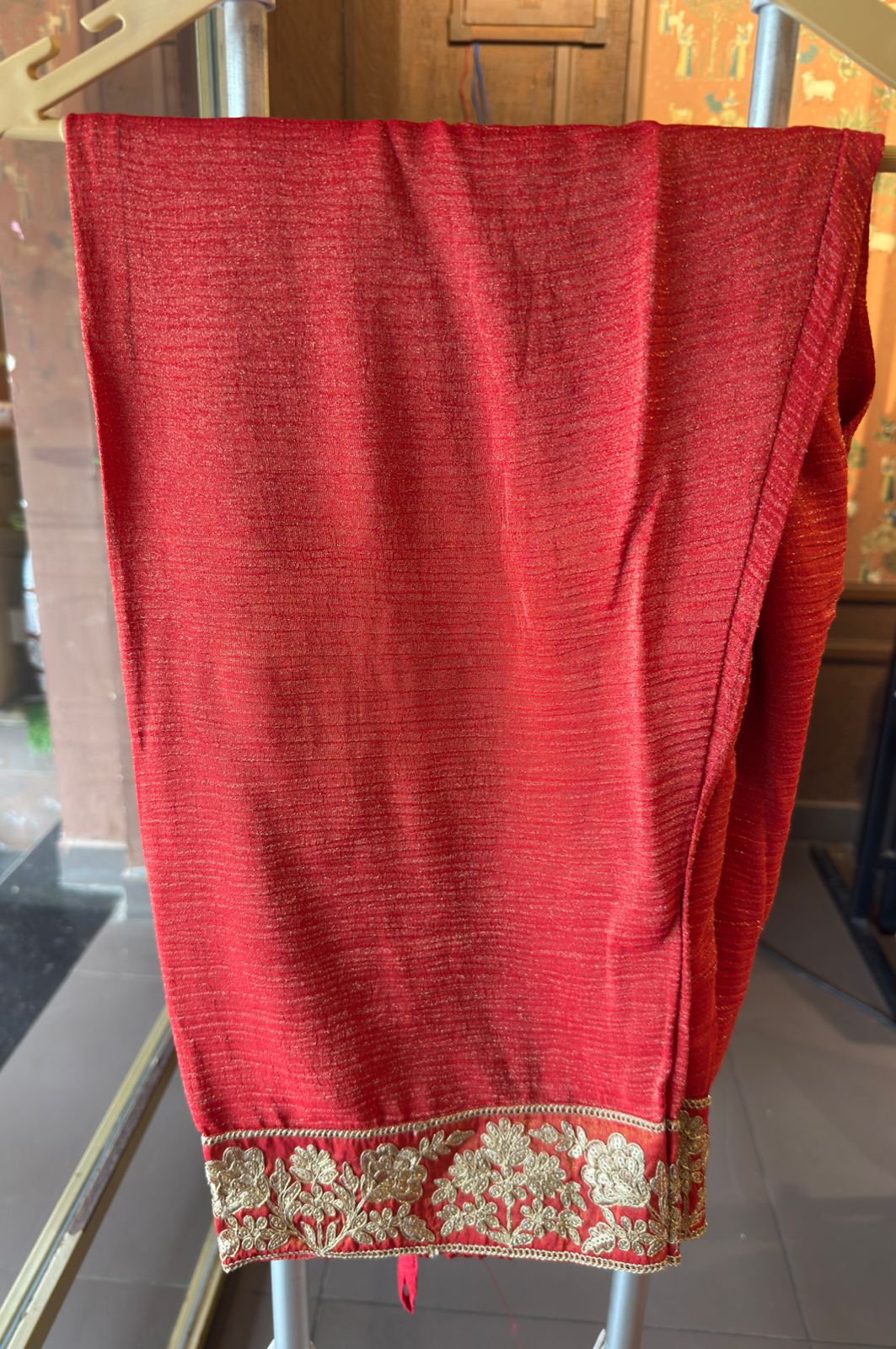 Traditional Tissue shimmer kurta